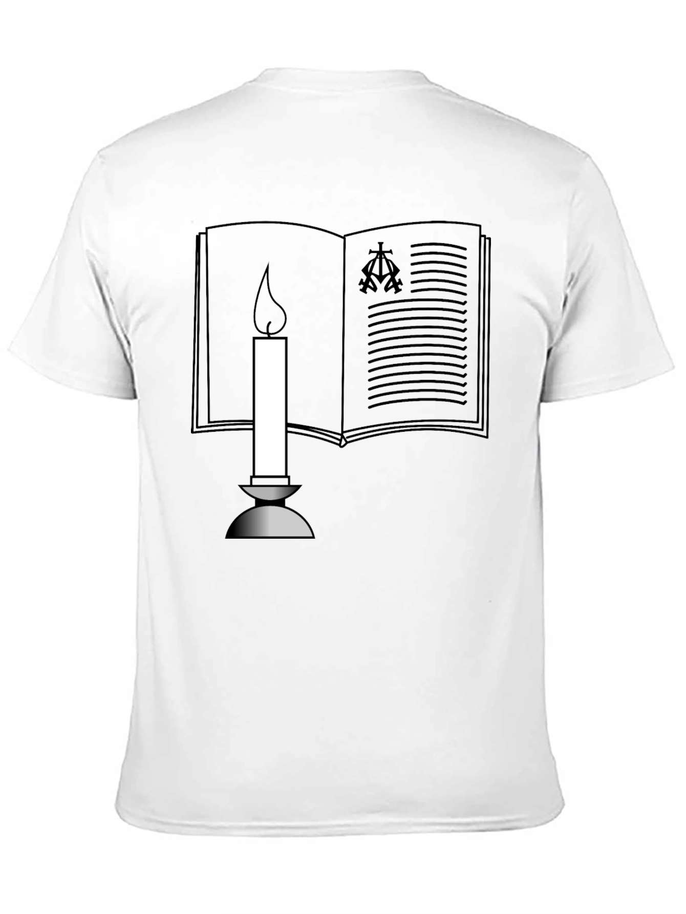 Book & Candle Graphic T-Shirt