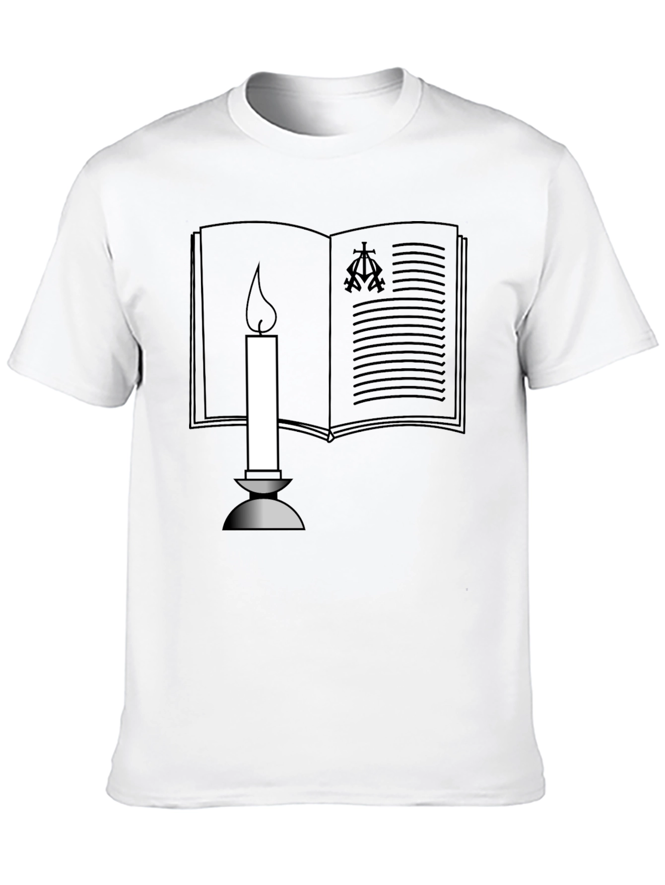 Book & Candle Graphic T-Shirt