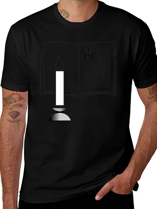 Book & Candle Graphic T-Shirt