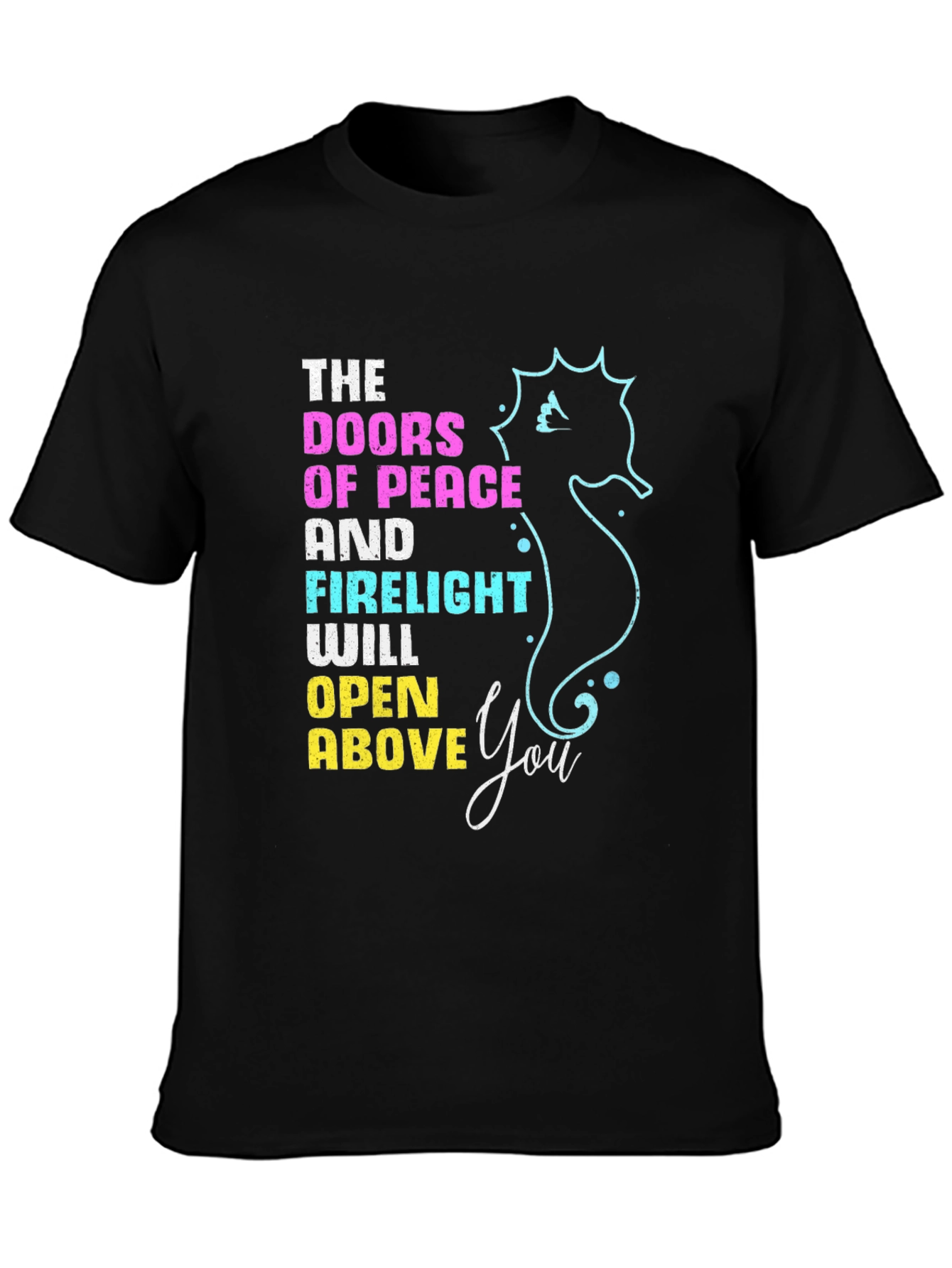 Doors of Peace T-Shirt Seahorse Design
