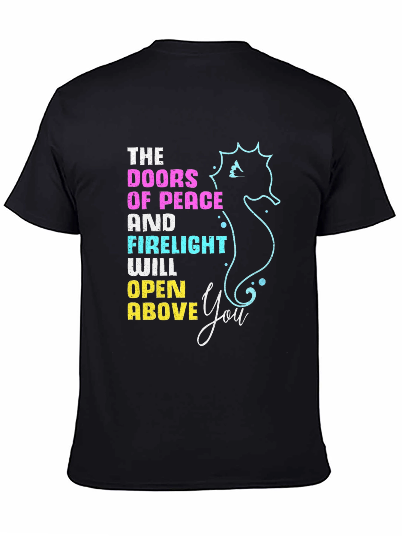 Doors of Peace T-Shirt Seahorse Design