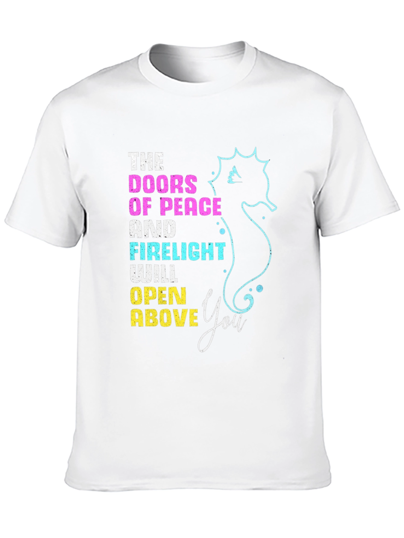 Doors of Peace T-Shirt Seahorse Design