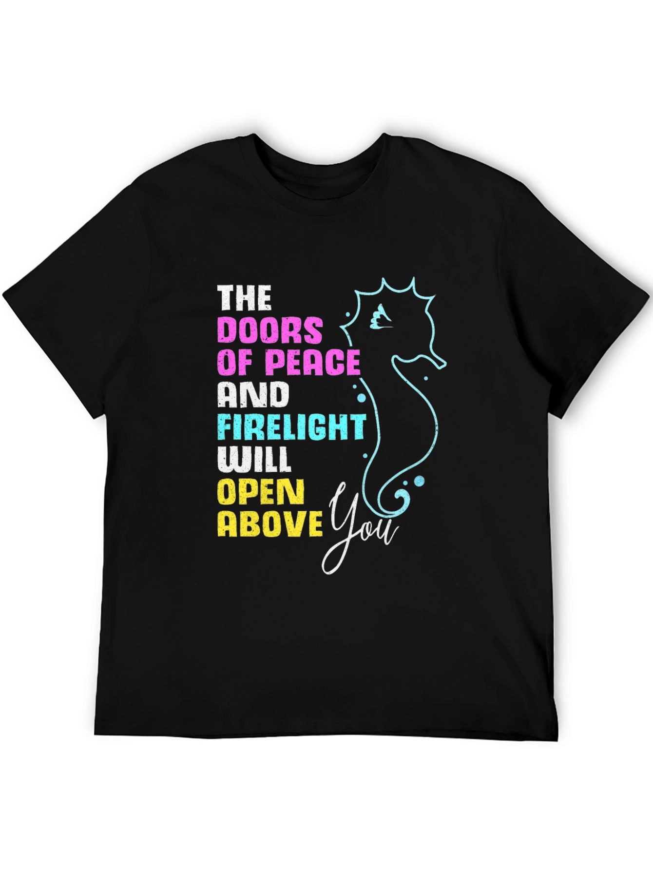 Doors of Peace T-Shirt Seahorse Design