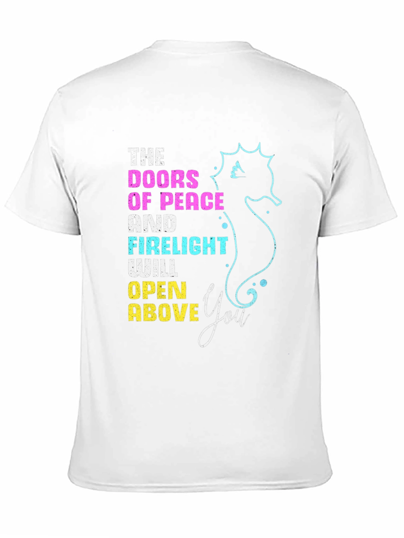 Doors of Peace T-Shirt Seahorse Design