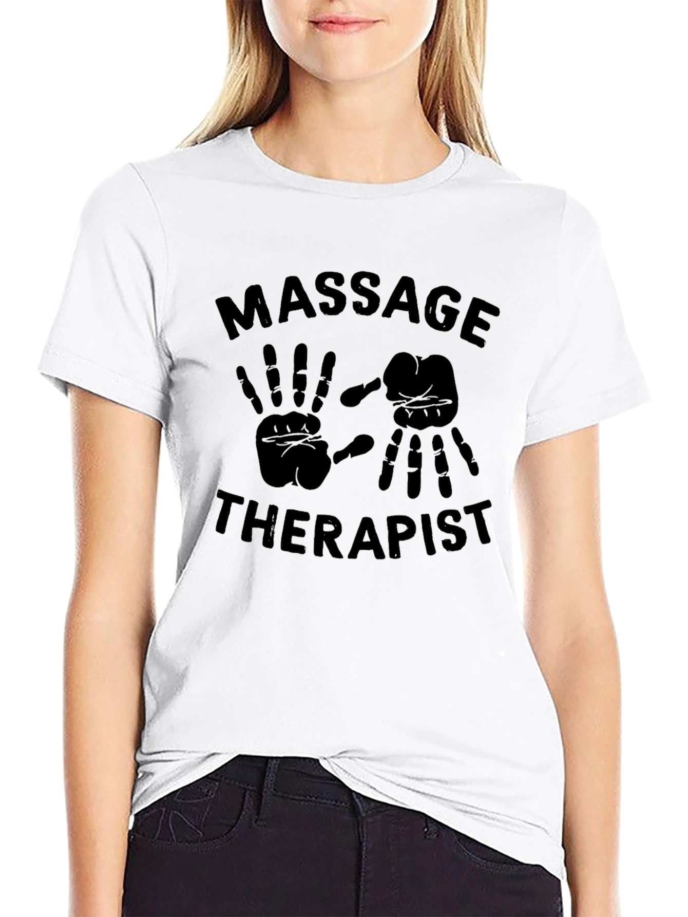 Massage Therapist Graphic Tee - Black Unisex T-Shirt
