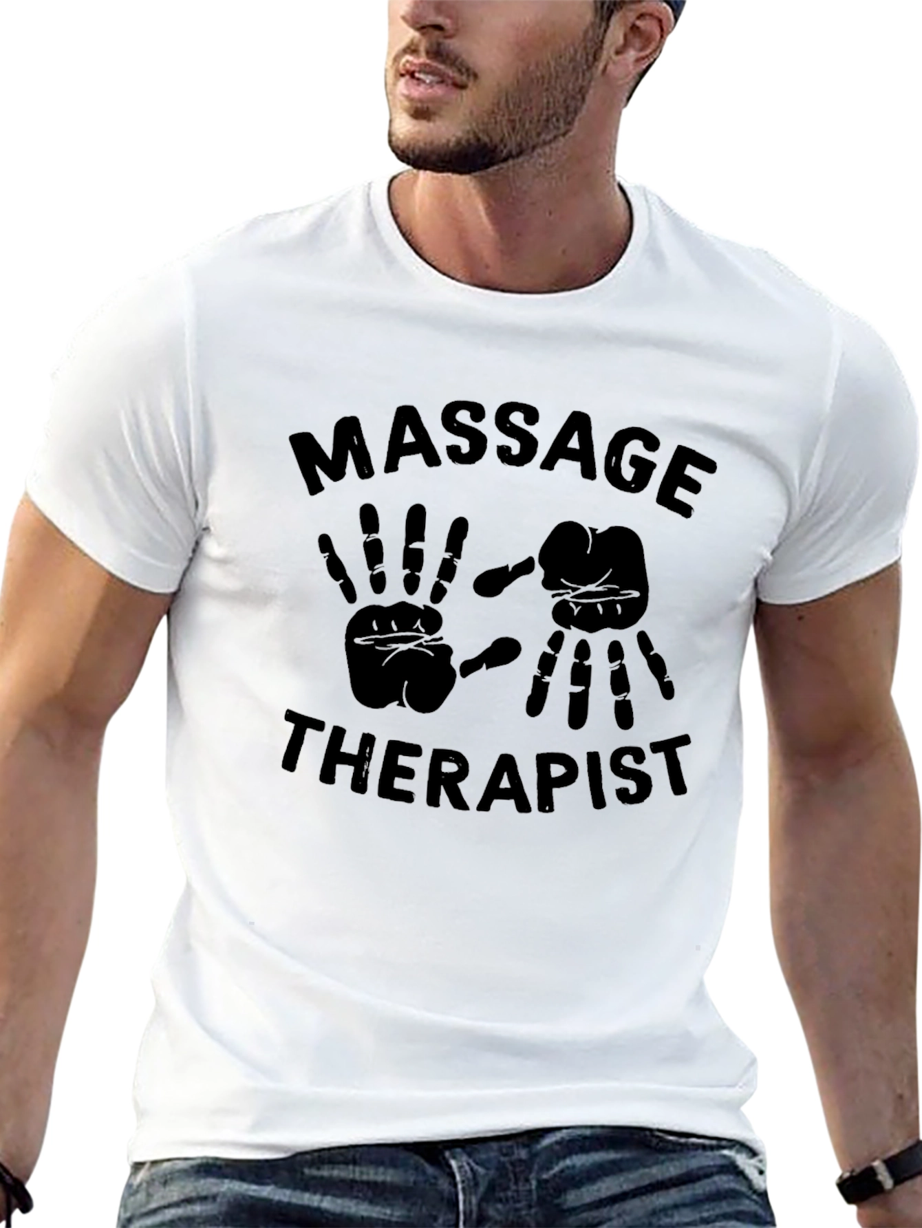 Massage Therapist Graphic Tee - Black Unisex T-Shirt