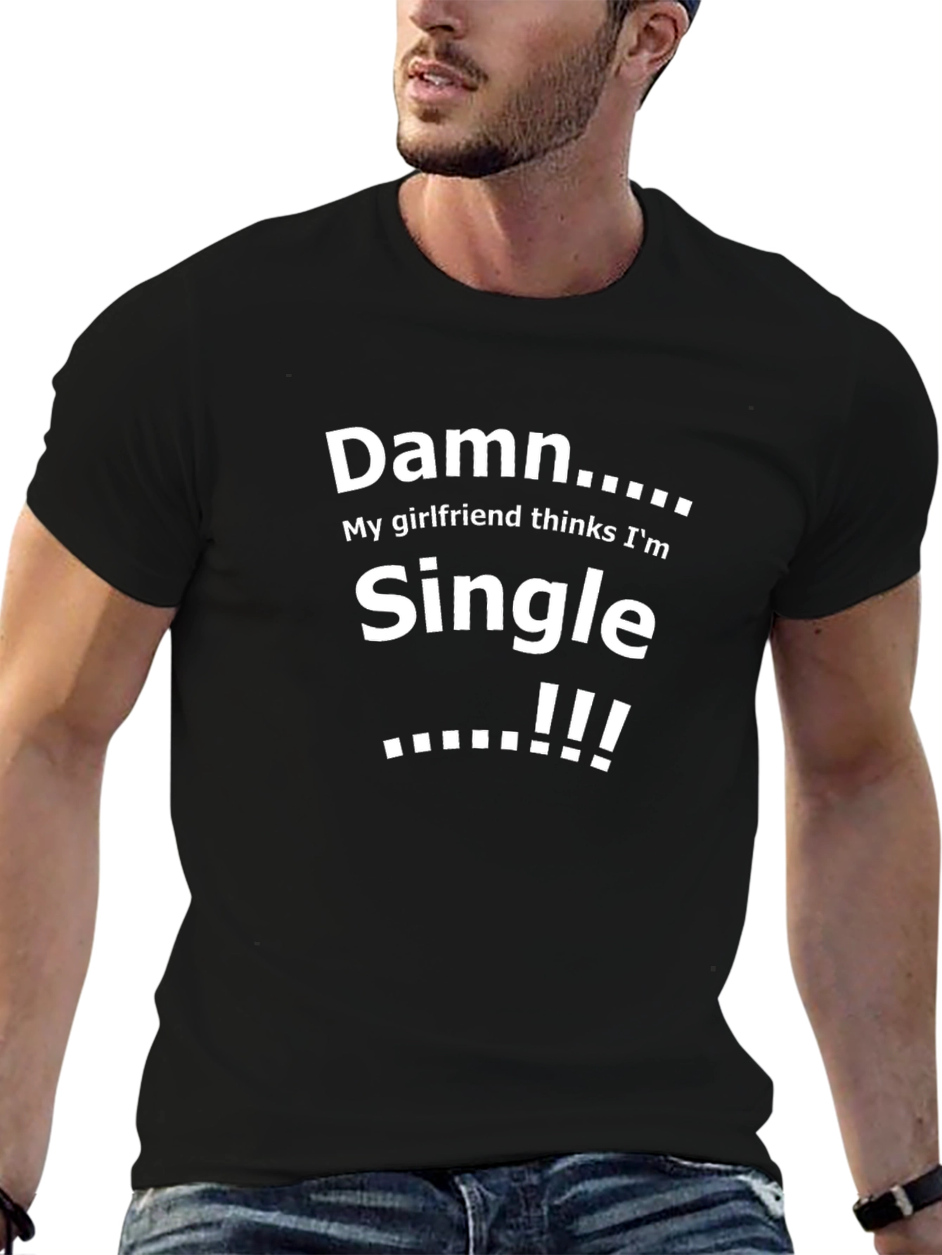 Damn Im Single Funny Graphic Tee