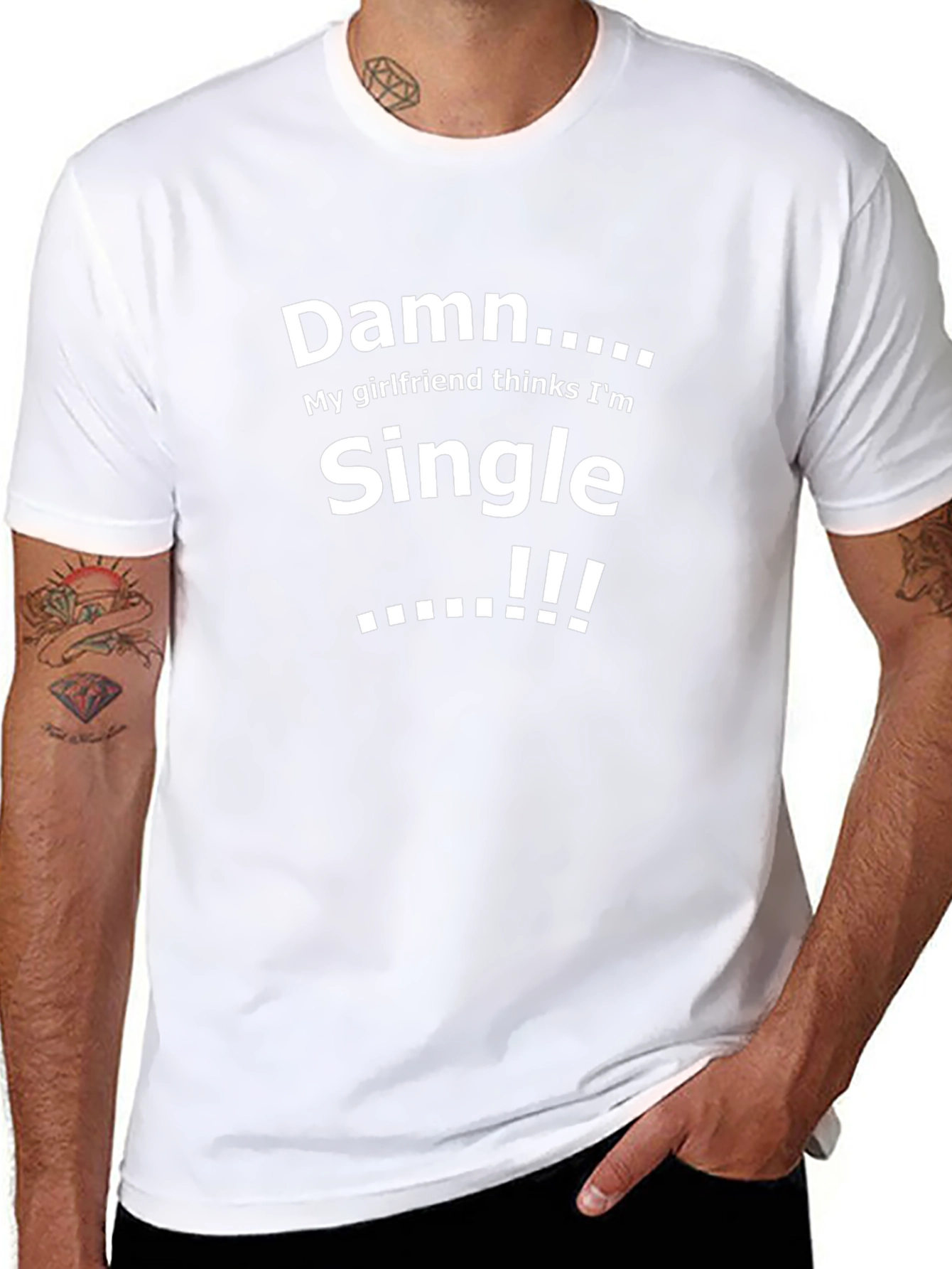 Damn Im Single Funny Graphic Tee
