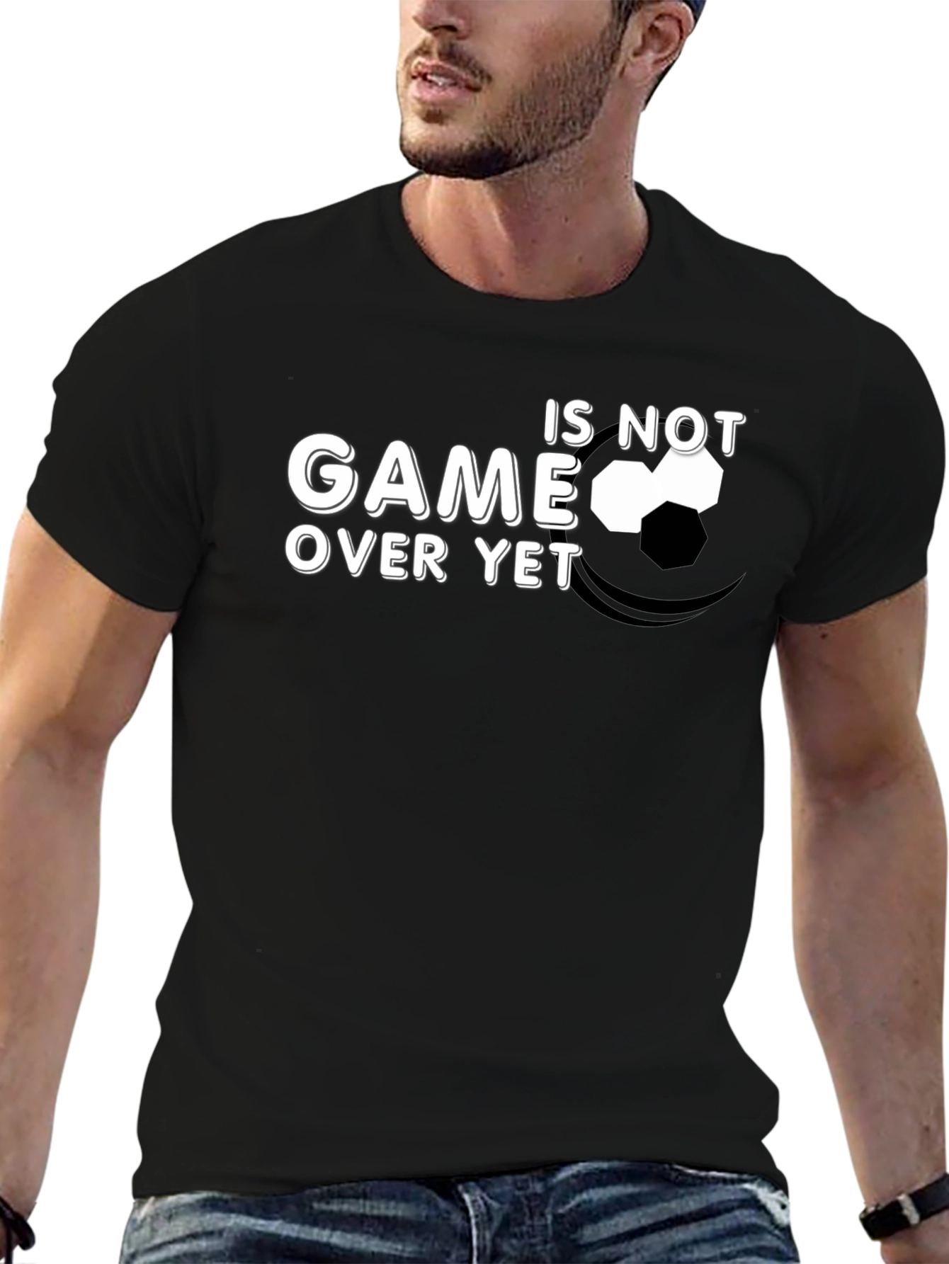 Game Over Yet? Mens Graphic T-Shirt