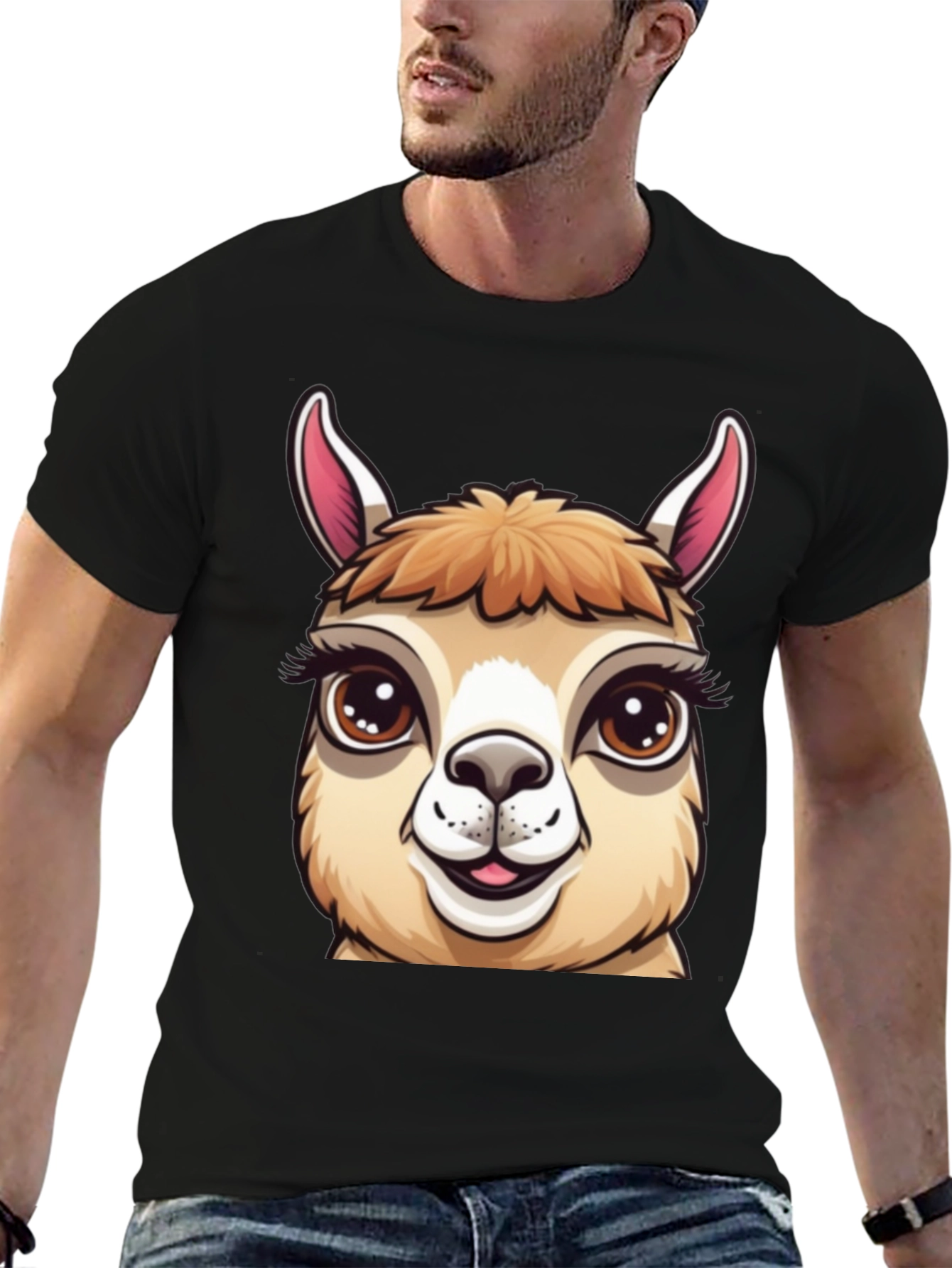 Llama Graphic Tee - Cute Animal T-Shirt
