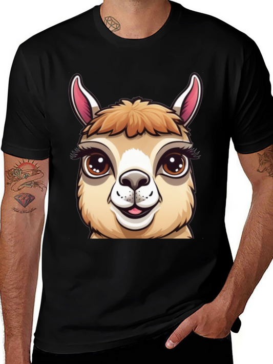 Llama Graphic Tee - Cute Animal T-Shirt