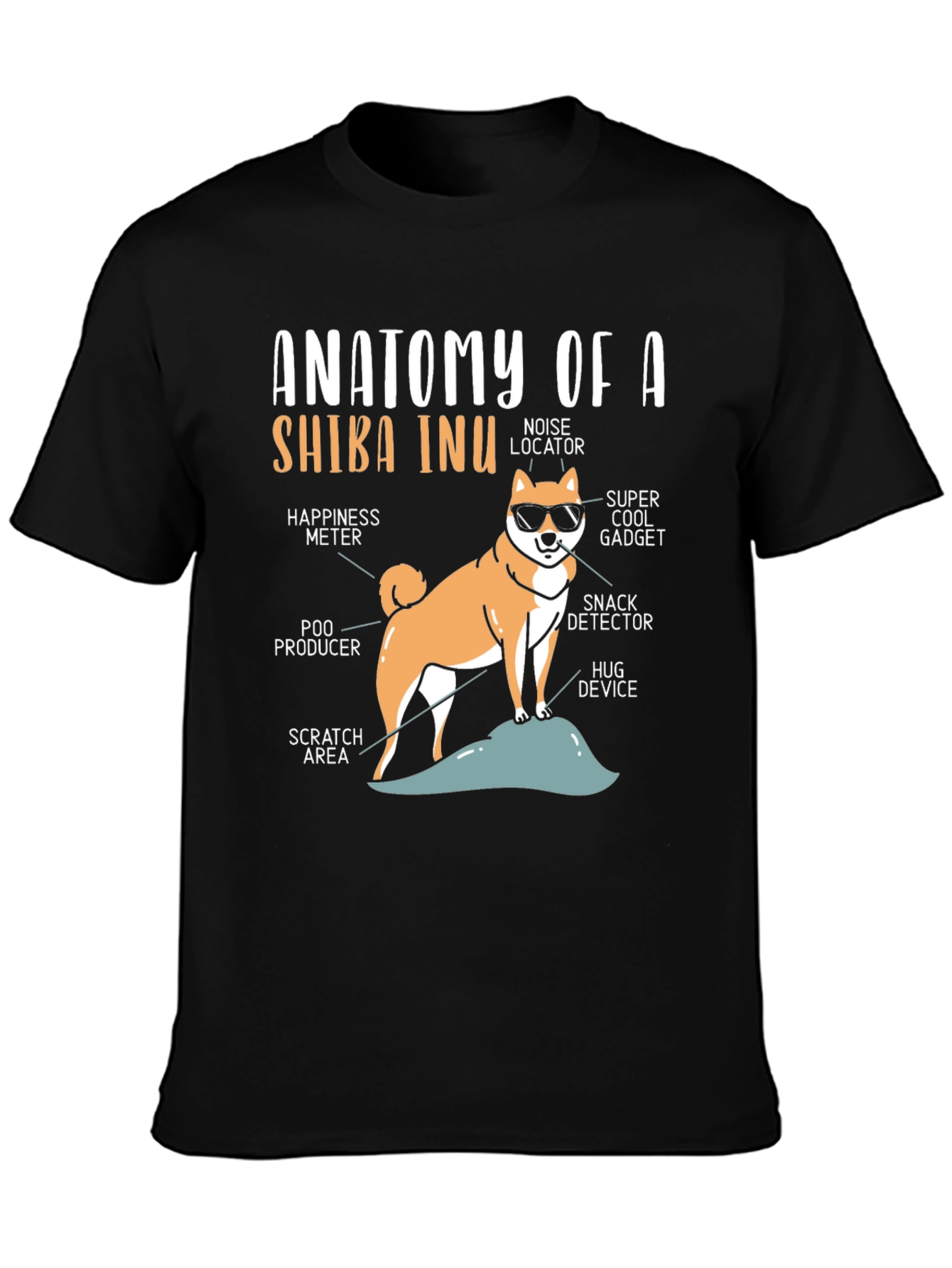 Anatomy of a Shiba Inu T-Shirt