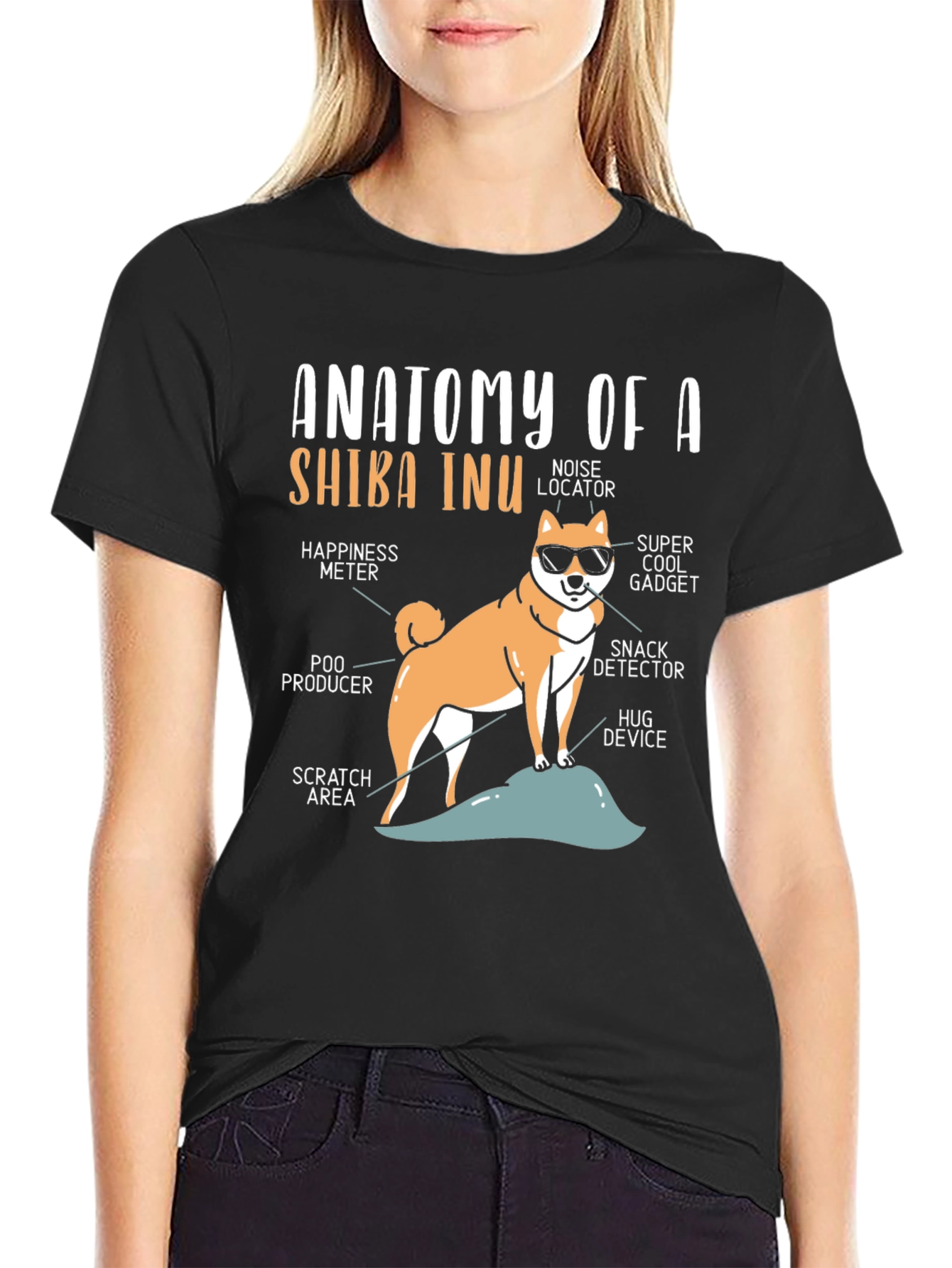 Anatomy of a Shiba Inu T-Shirt