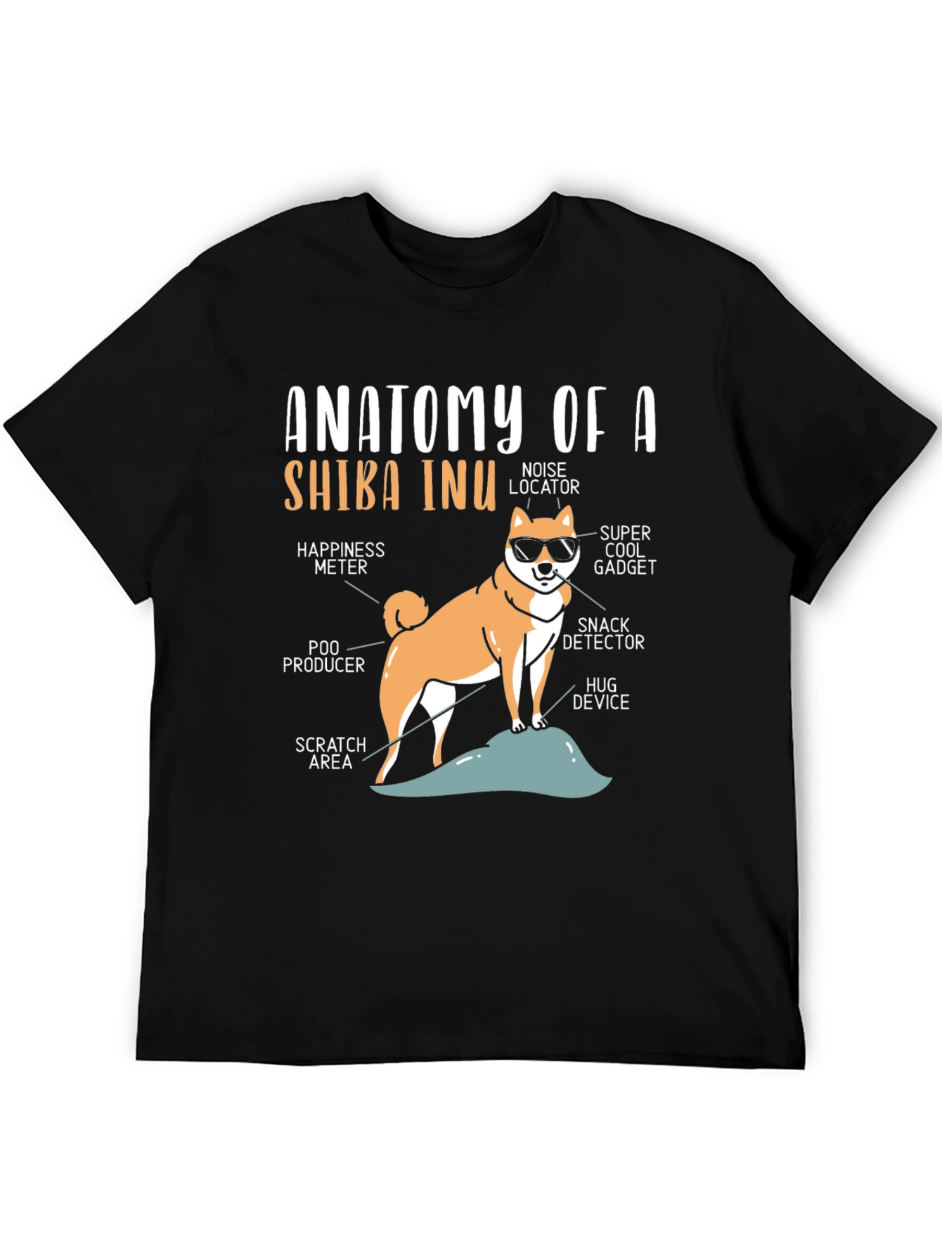Anatomy of a Shiba Inu T-Shirt
