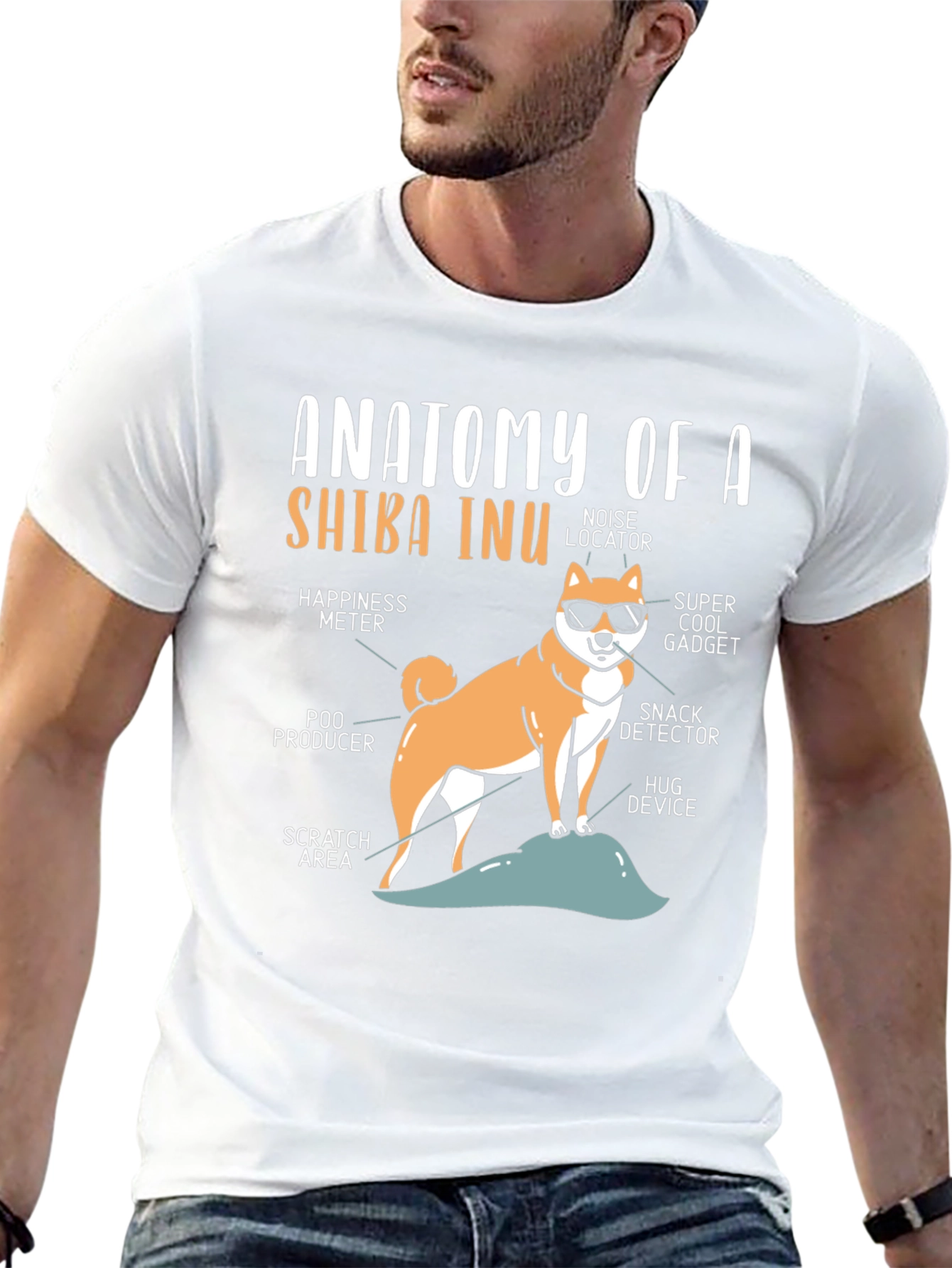Anatomy of a Shiba Inu T-Shirt
