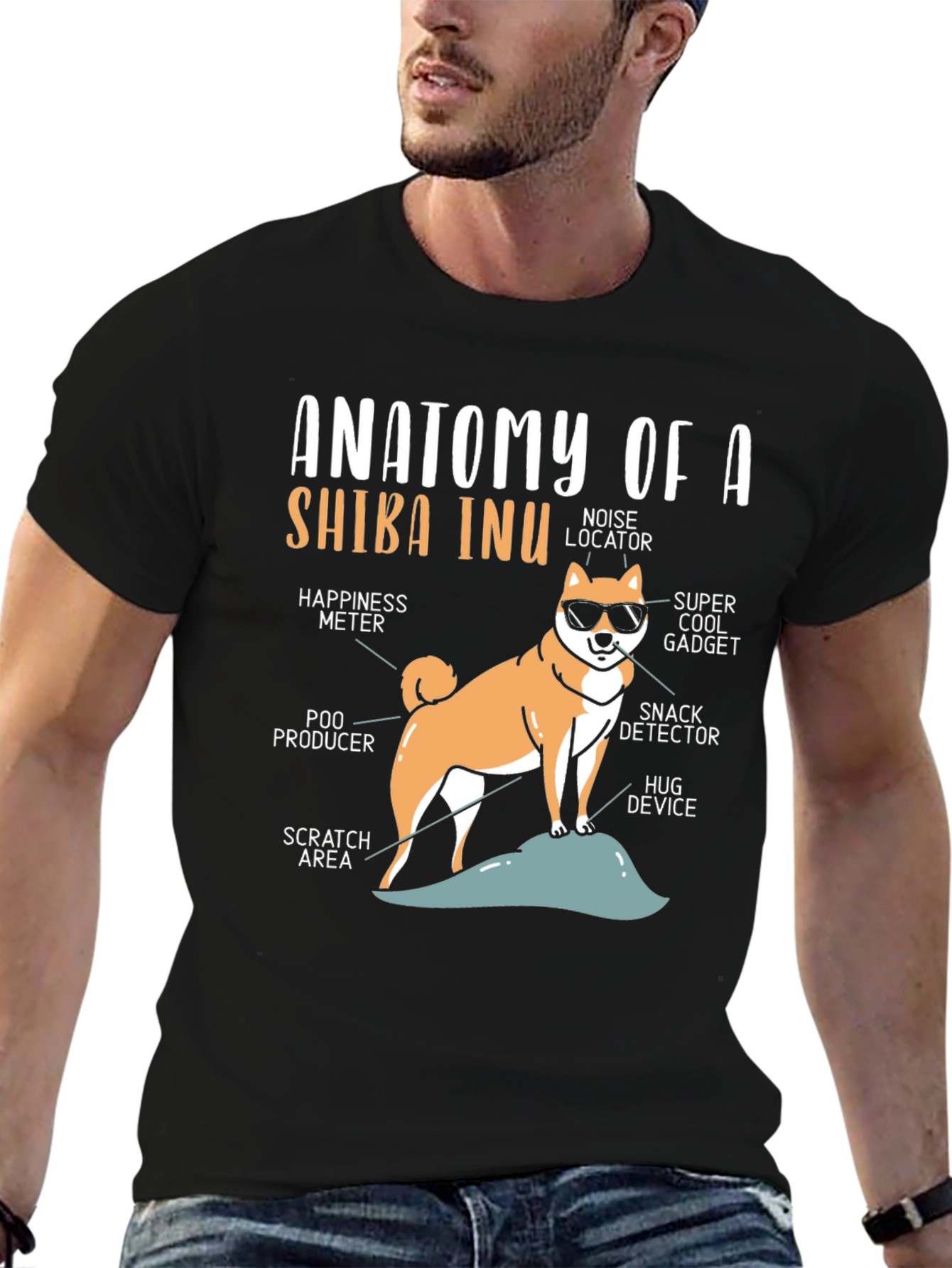 Anatomy of a Shiba Inu T-Shirt