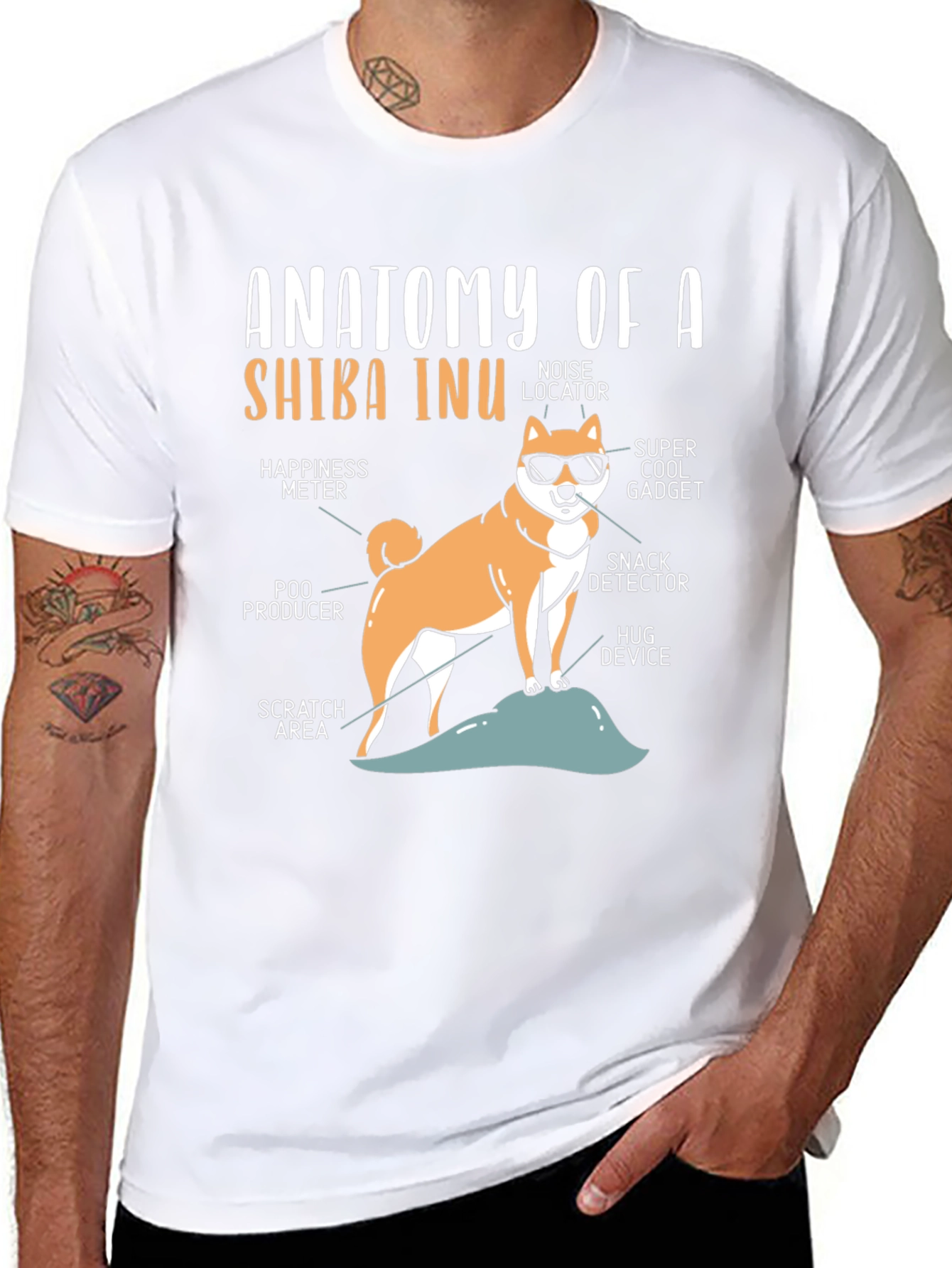 Anatomy of a Shiba Inu T-Shirt