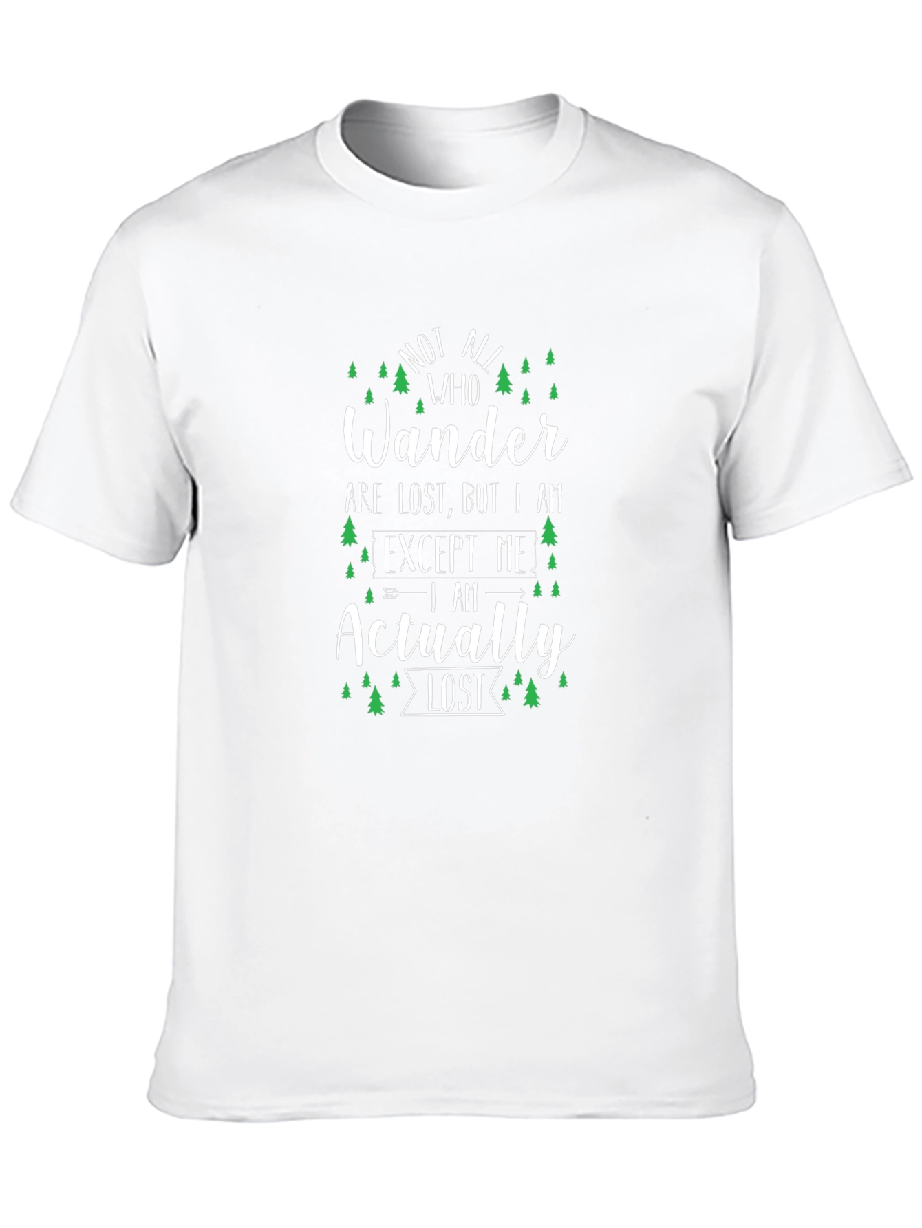 Wanderer Lost T-Shirt - Black Adventure Tee