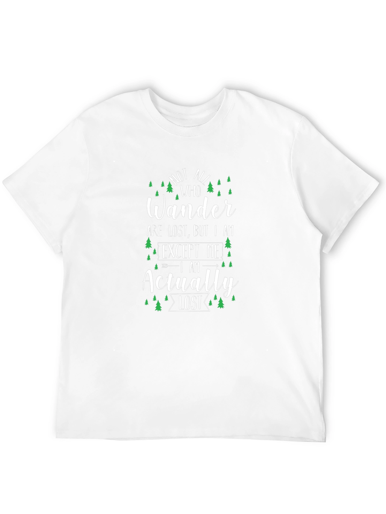 Wanderer Lost T-Shirt - Black Adventure Tee