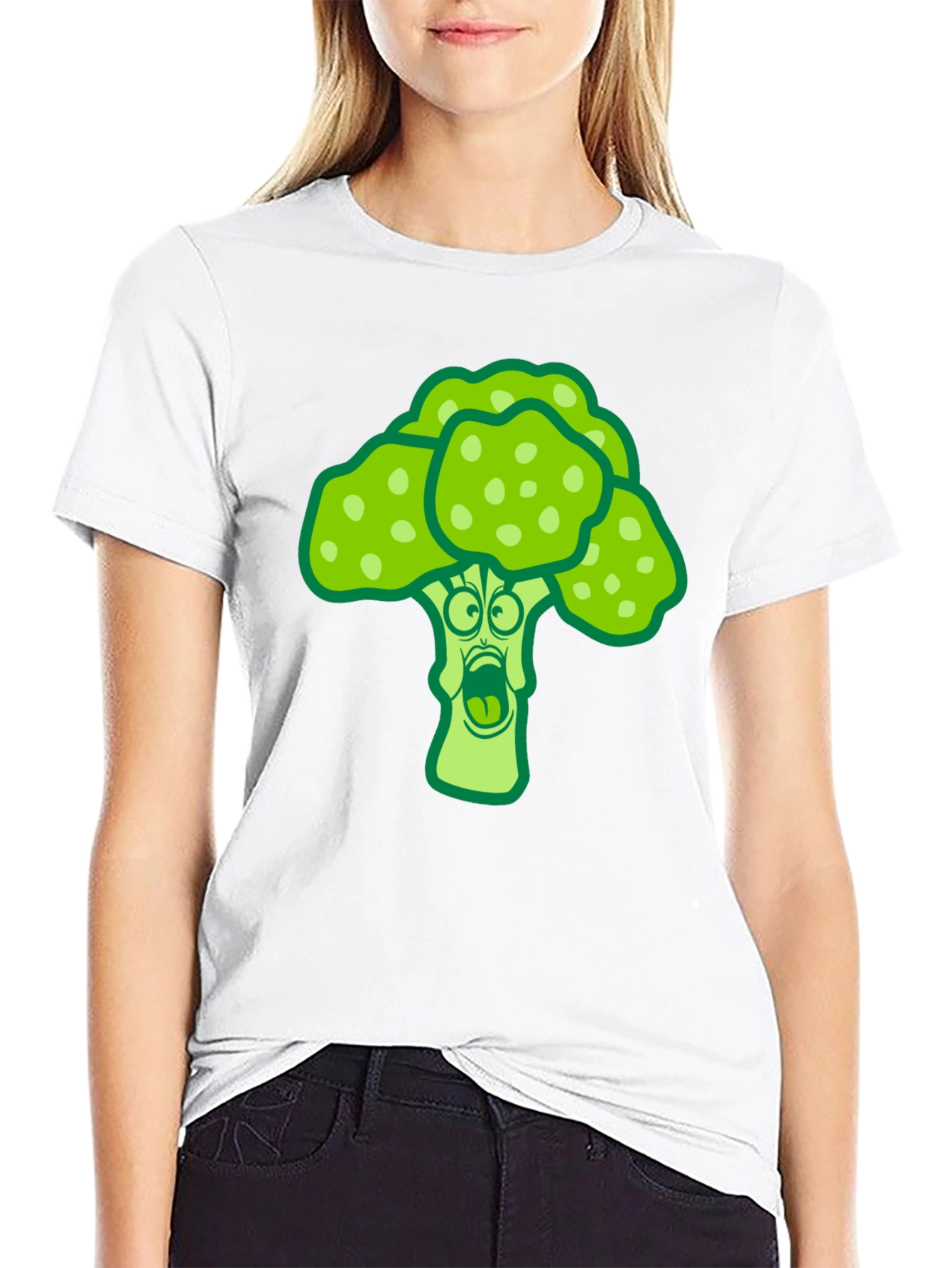 Broccoli Cartoon Graphic Novelty Tee