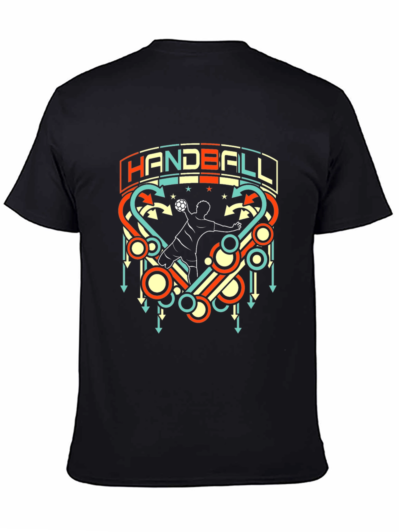 Handball Graphic T-Shirt Retro Style
