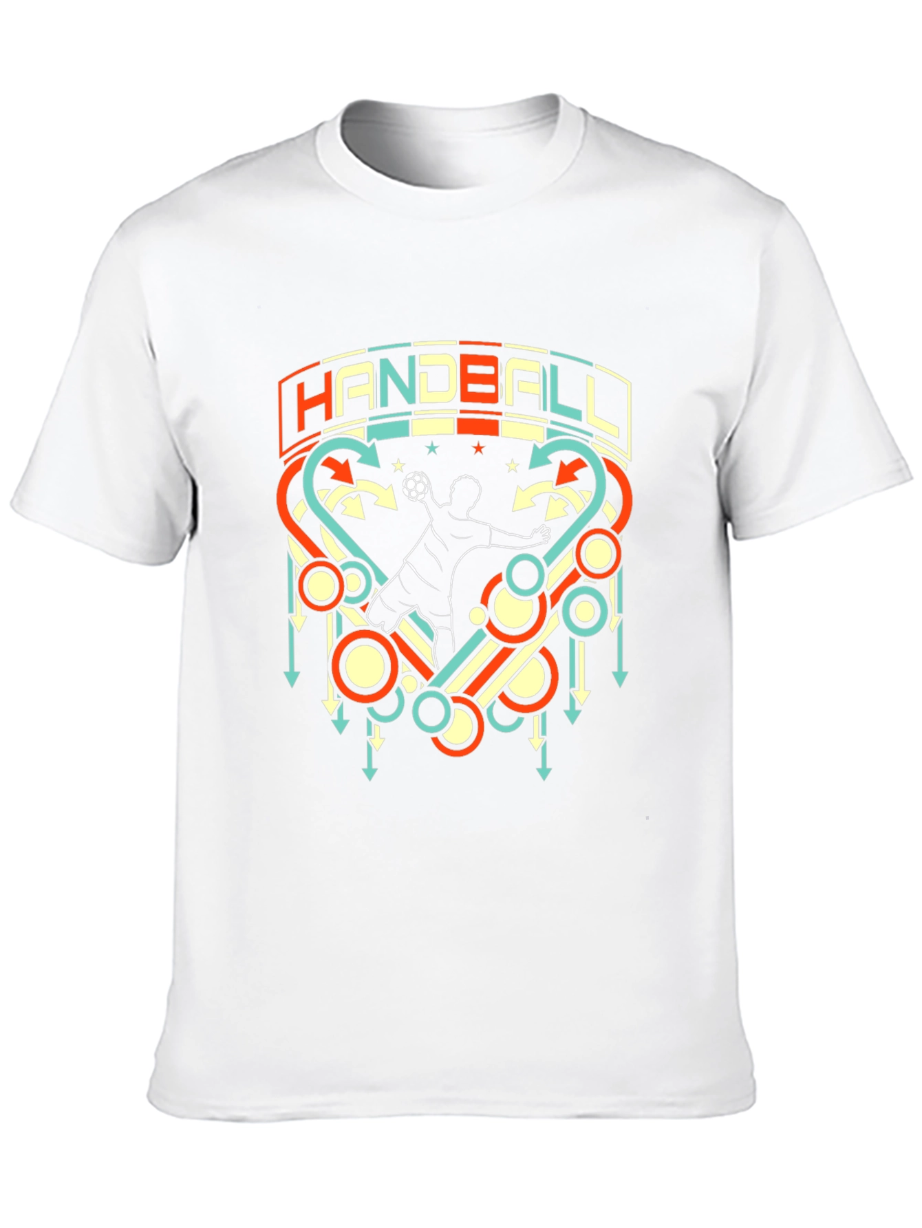 Handball Graphic T-Shirt Retro Style