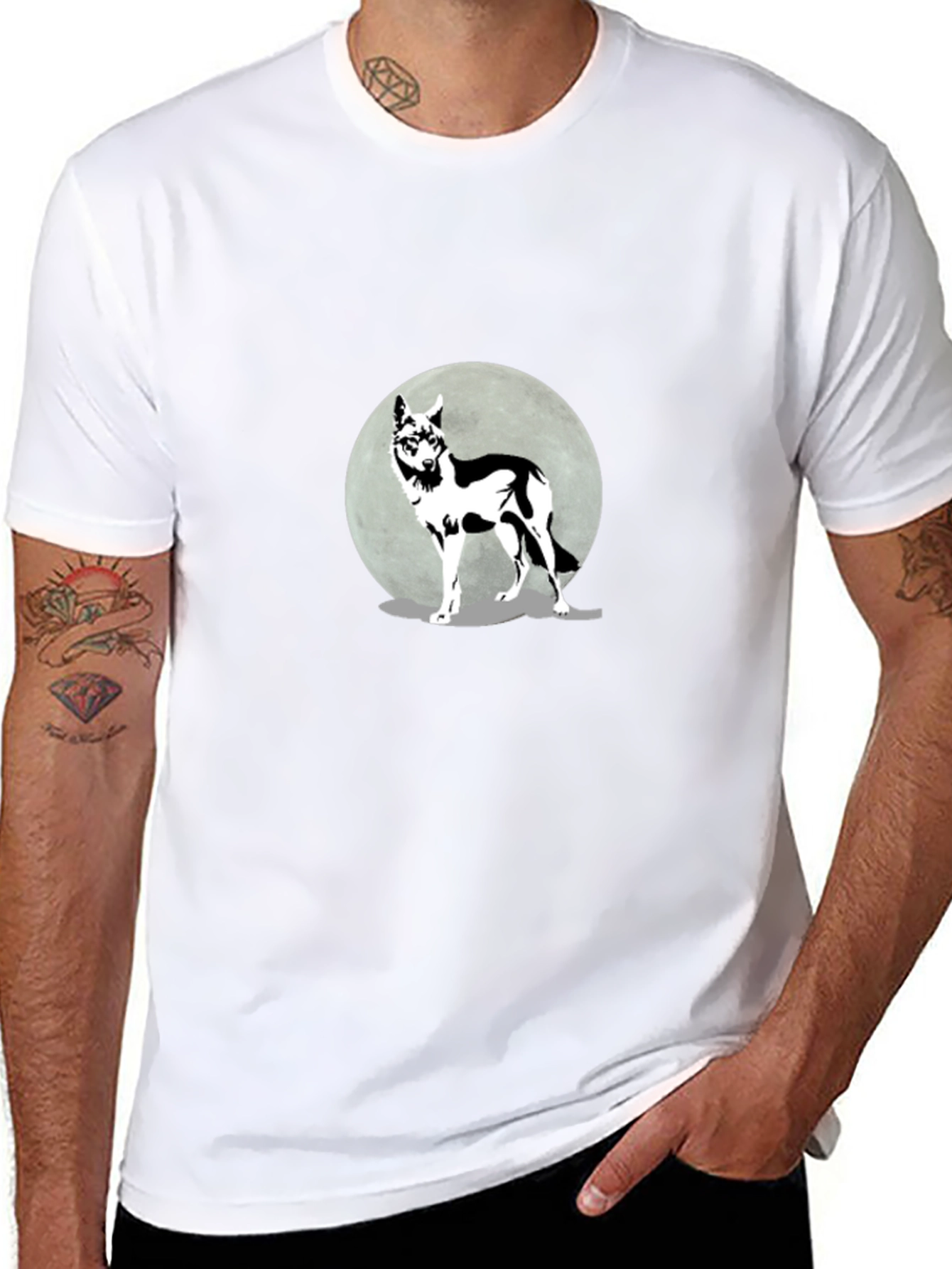 Wolf Moon Graphic Tee - Stylish & Unique