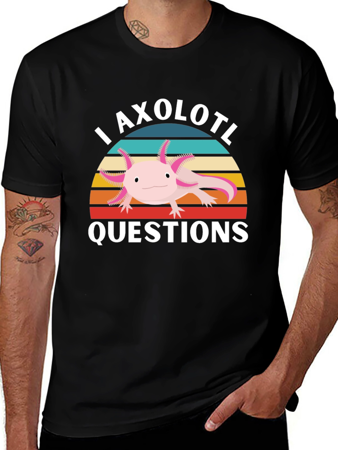 Axolotl Questions Graphic T-Shirt