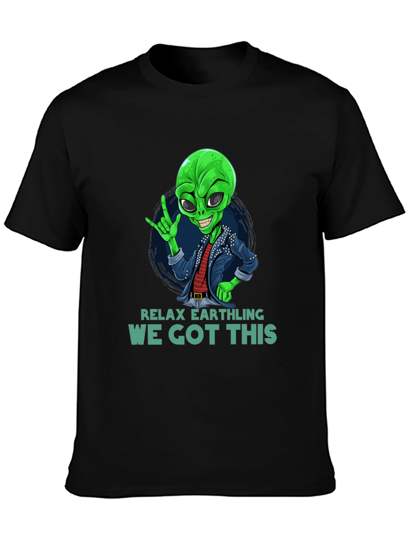 Relax Earthling T-Shirt - Alien Graphic Tee