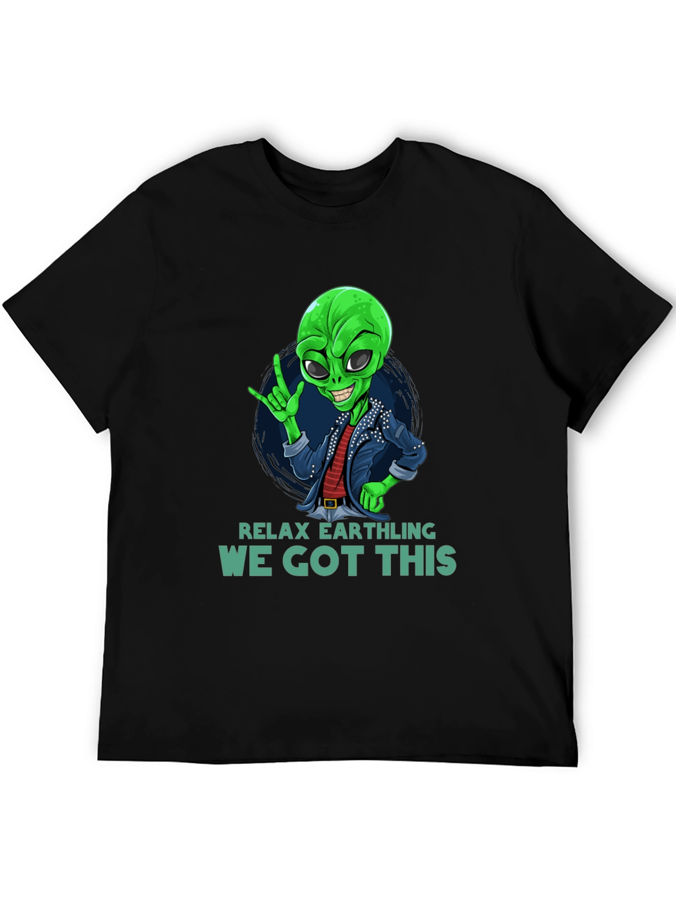 Relax Earthling T-Shirt - Alien Graphic Tee