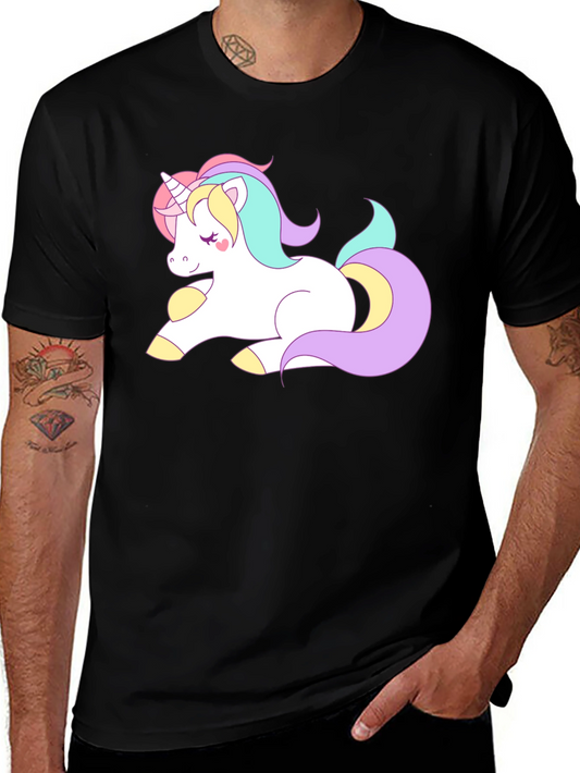 Unicorn Graphic Black T-Shirt