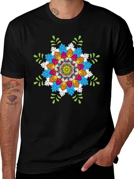 Vibrant Mandala Graphic T-Shirt