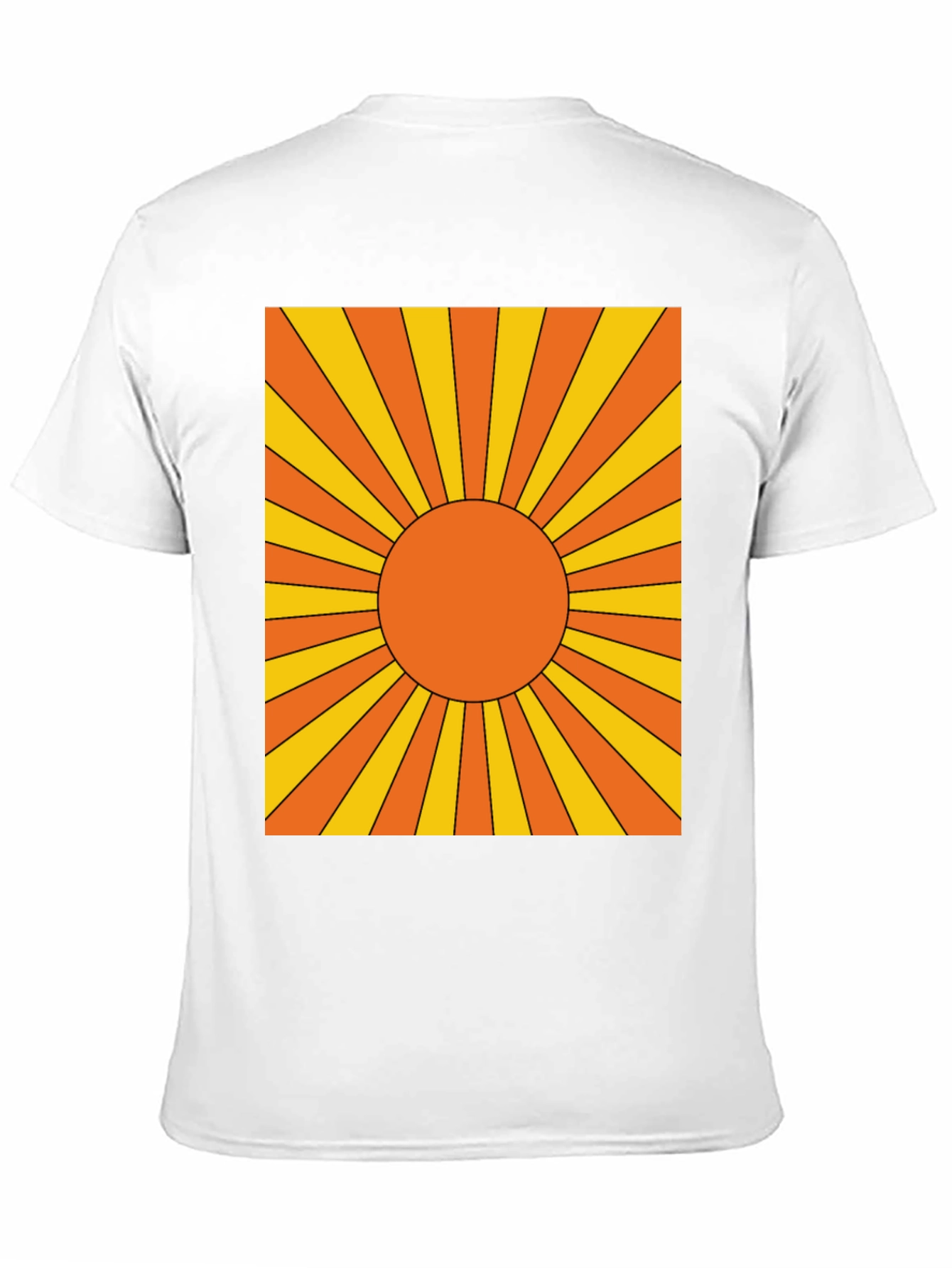 Retro Sunburst Graphic Tee - Black