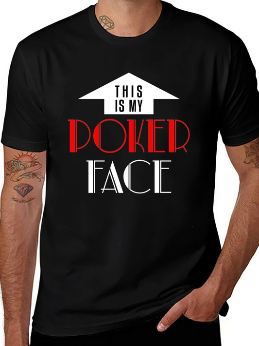 Poker Face T-Shirt - Fun Graphic Tee
