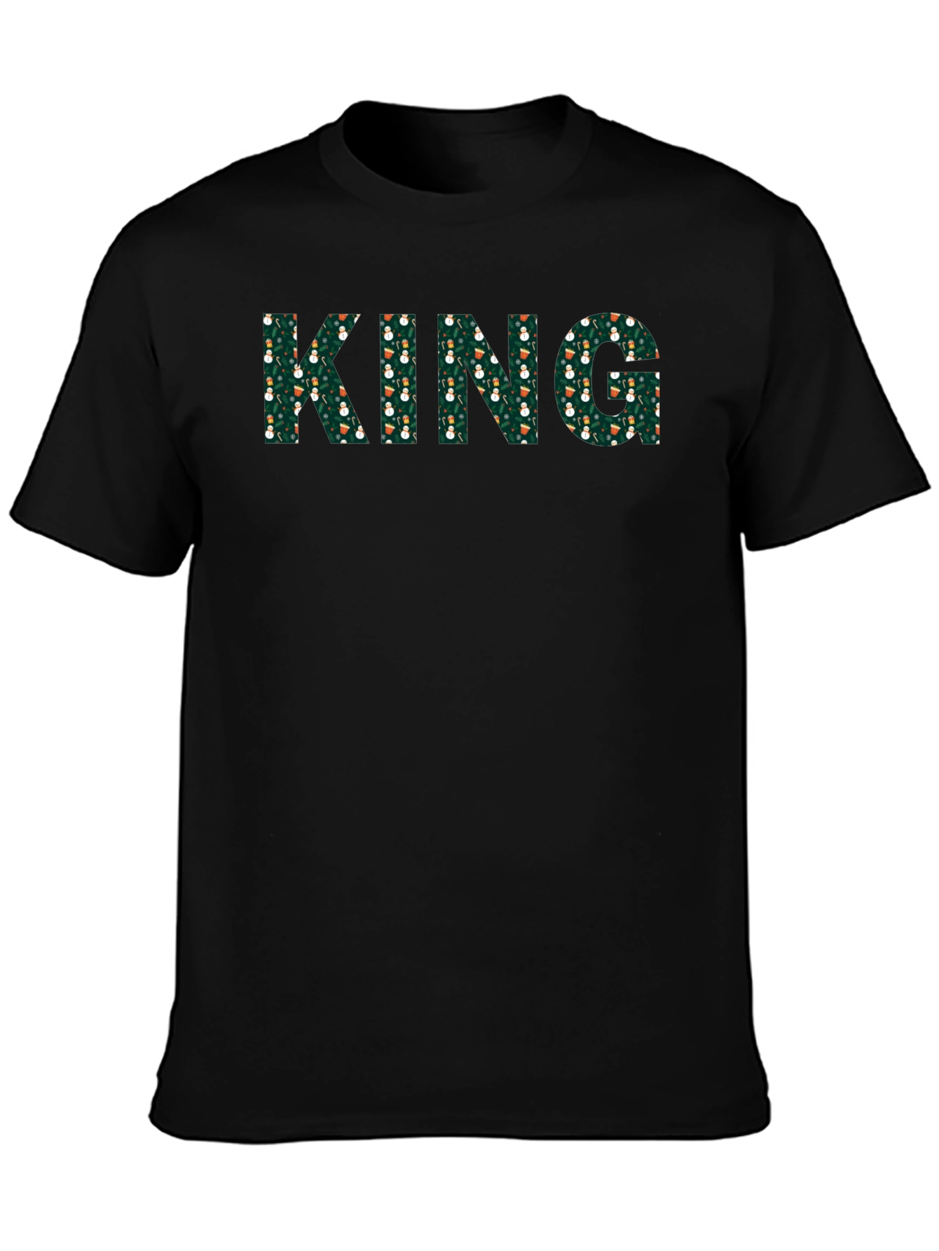 King Christmas Pattern Tee