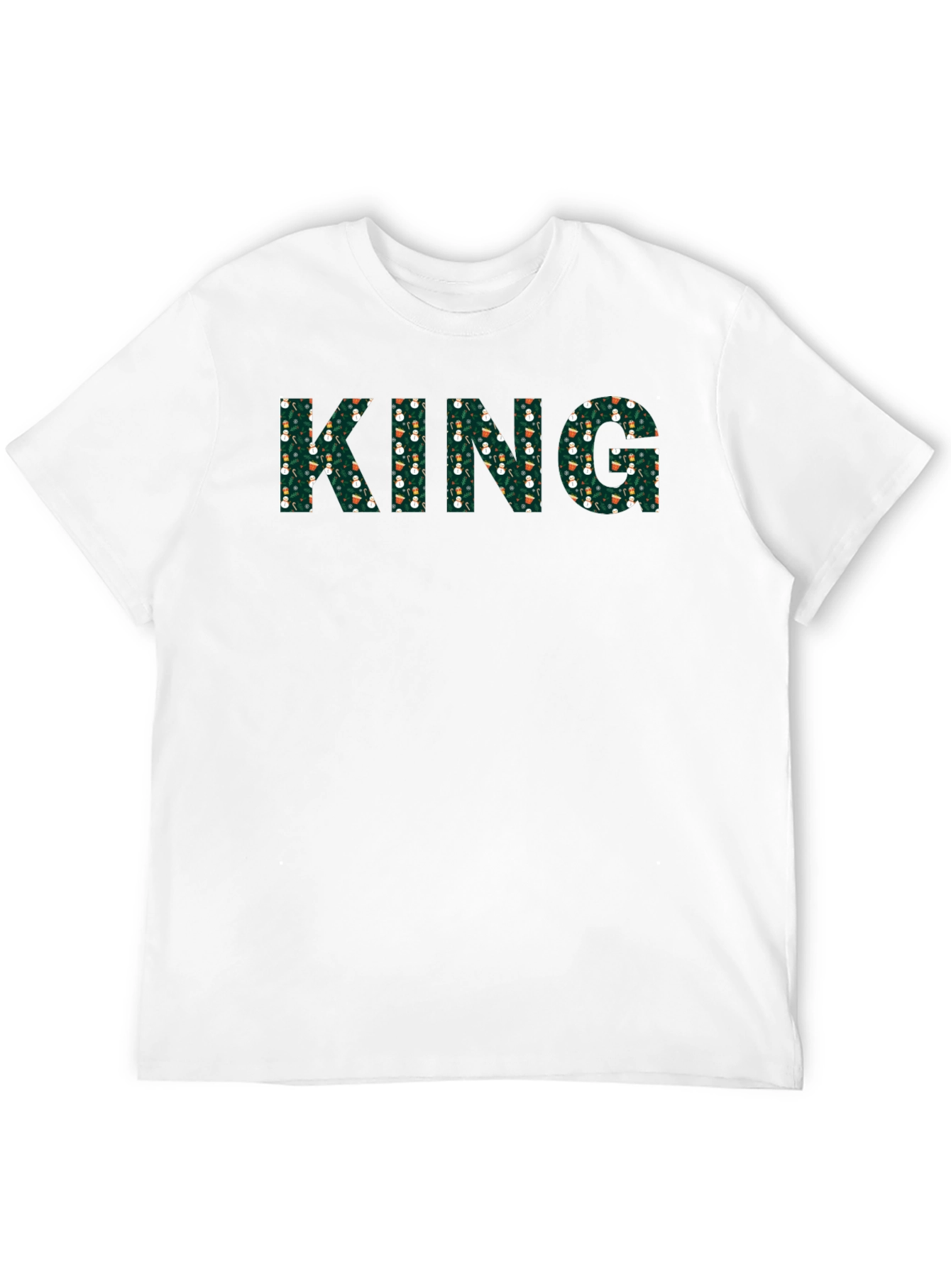 King Christmas Pattern Tee