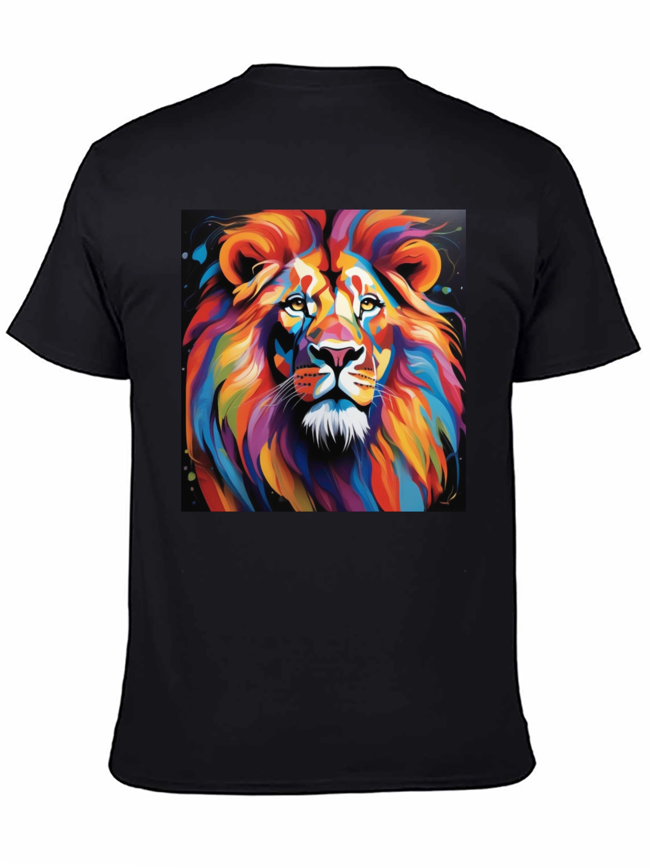 Vibrant Lion Graphic T-Shirt