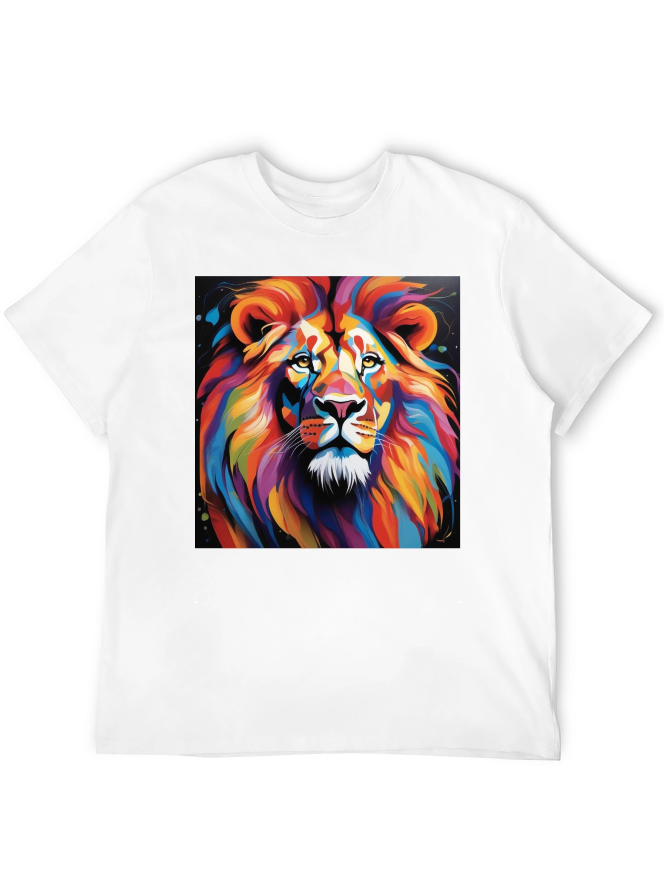 Vibrant Lion Graphic T-Shirt