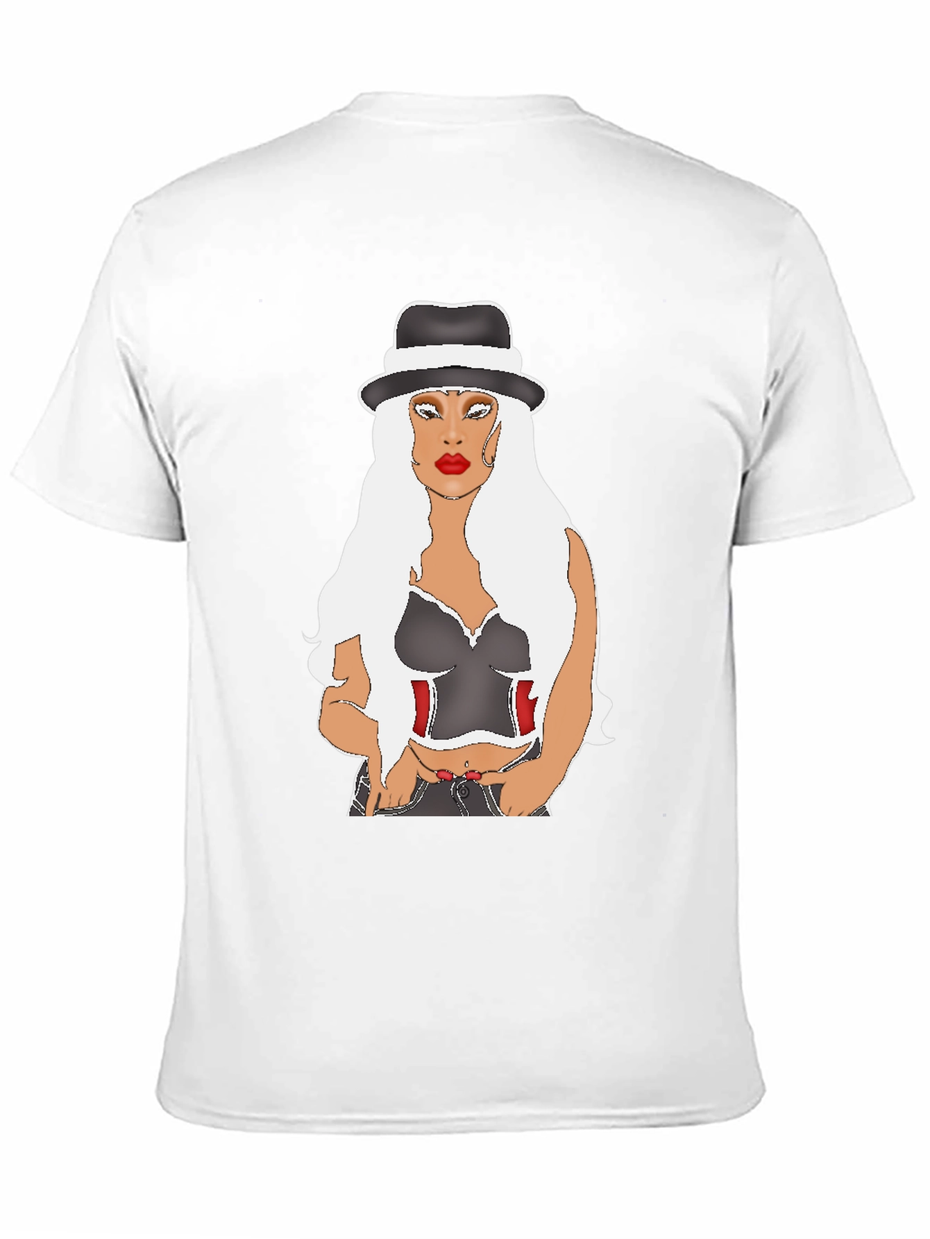 Stylish Graphic Tee: Classy Lady Design
