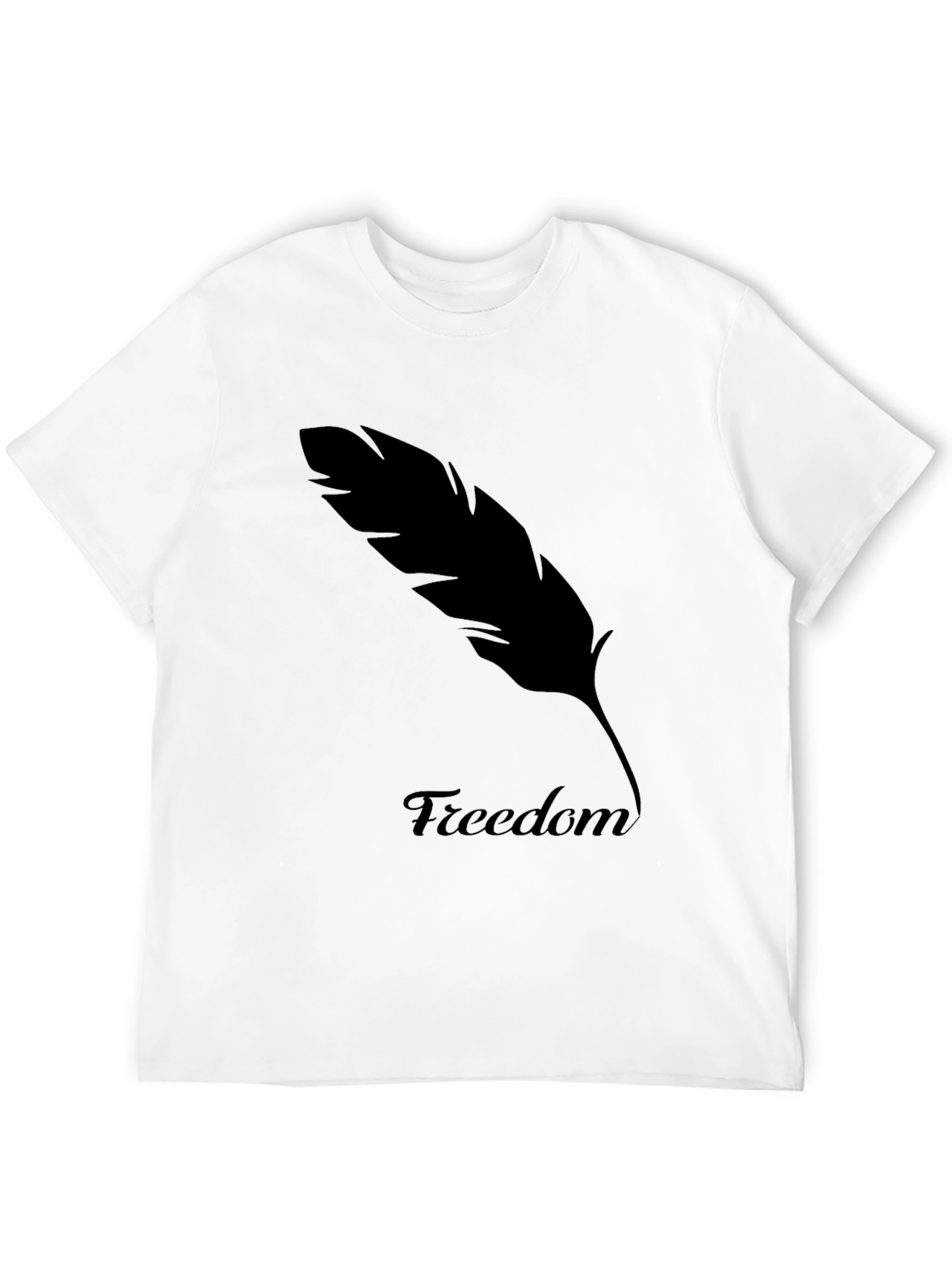 Freedom Feather Graphic Tee - Classic Black T-Shirt