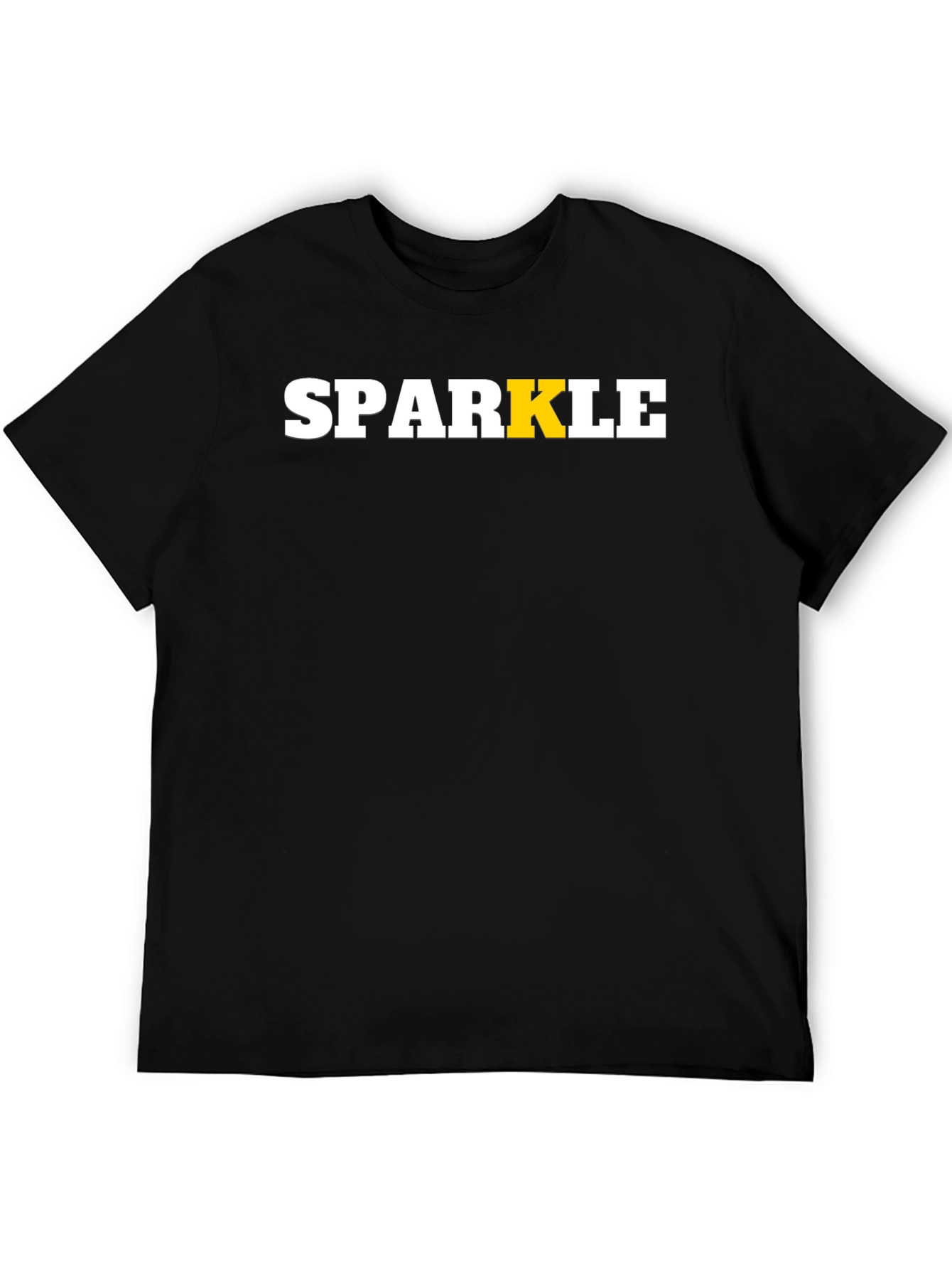 Sparkle Graphic Tee - Stylish Black T-Shirt