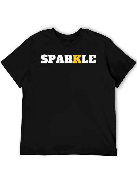 Sparkle Graphic Tee - Stylish Black T-Shirt