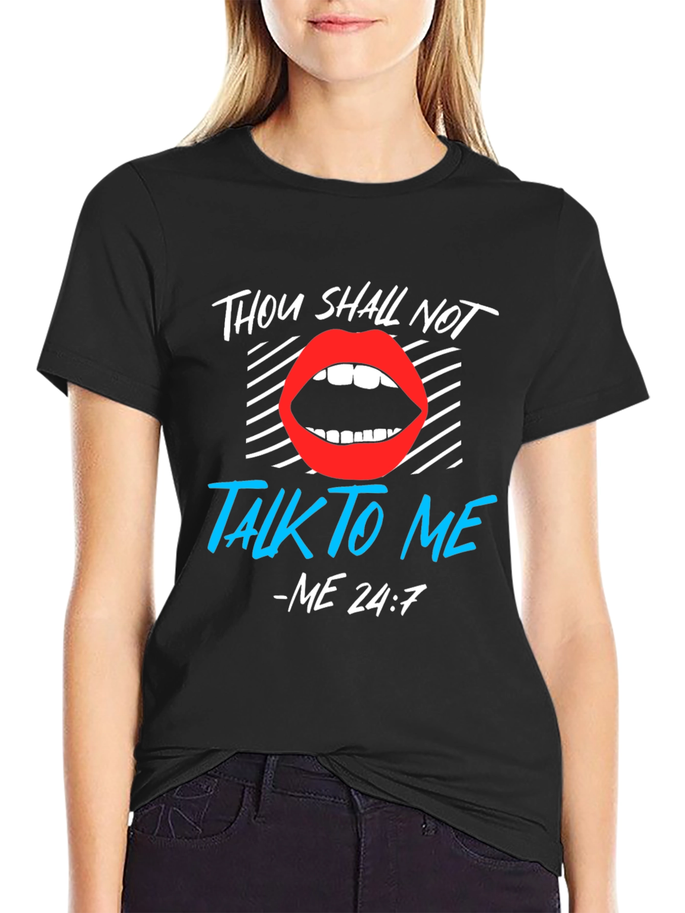 Thou Shall Not Talk To Me Graphic Tee