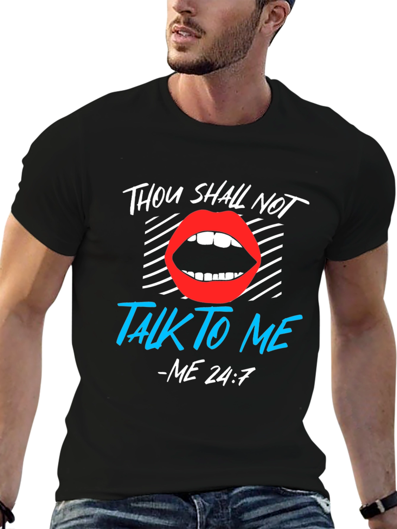 Thou Shall Not Talk To Me Graphic Tee