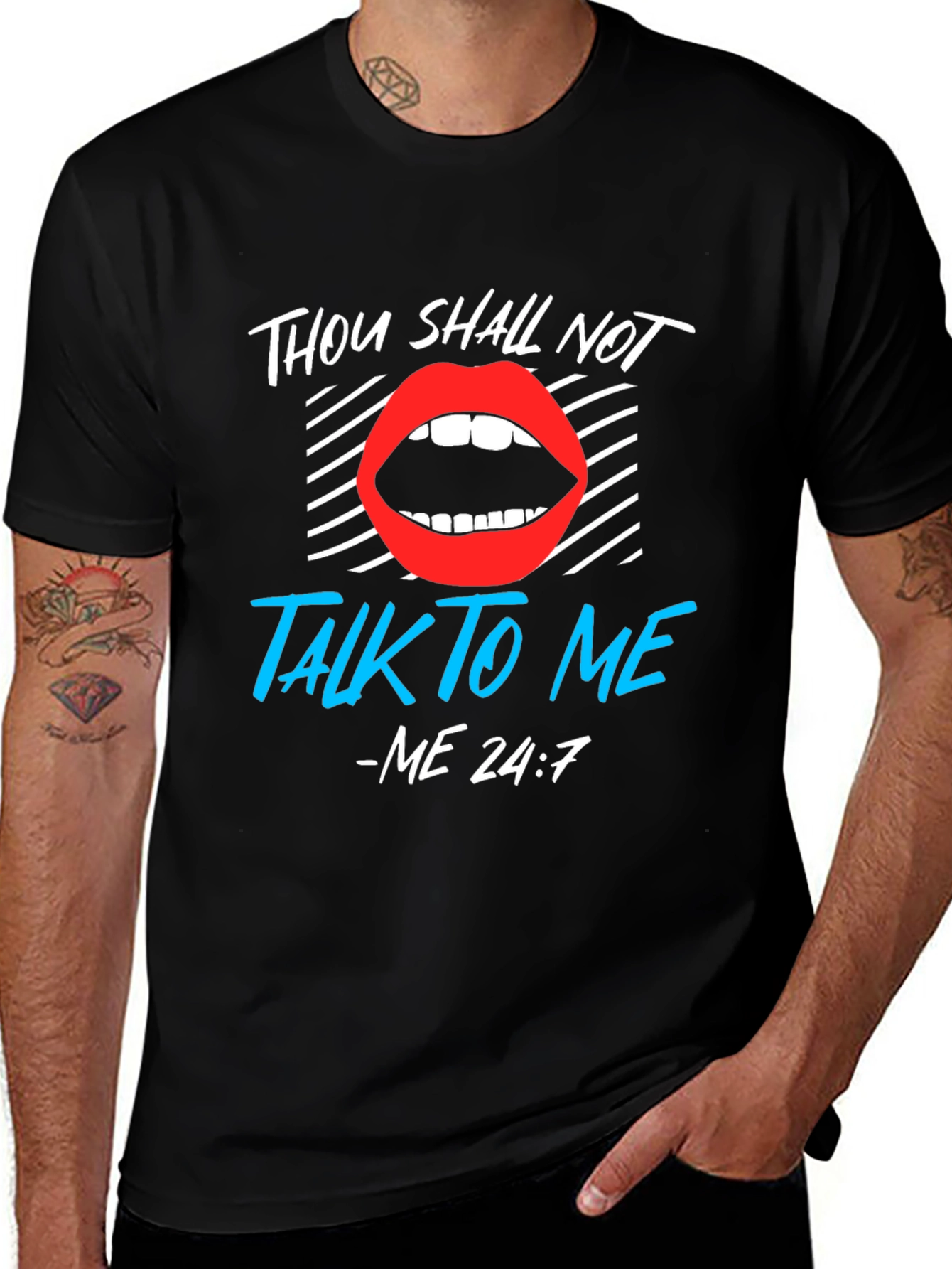 Thou Shall Not Talk To Me Graphic Tee