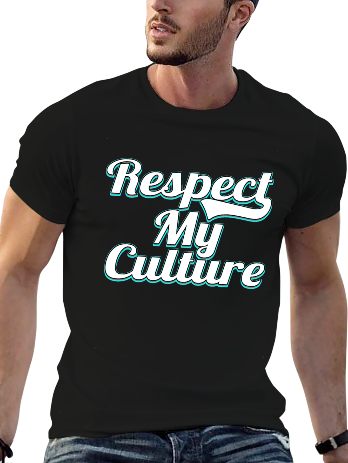 Respect My Culture Black Graphic Tee
