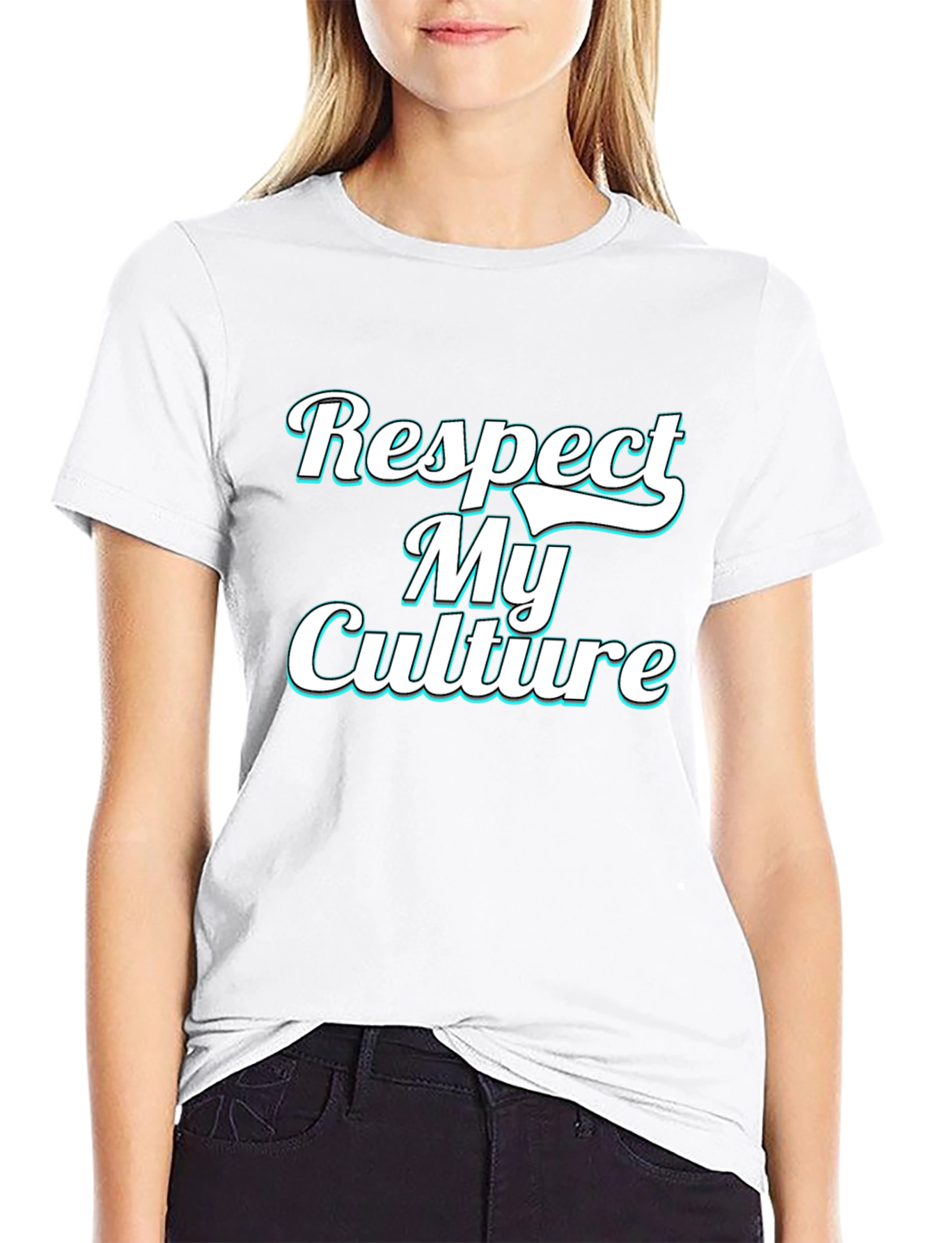 Respect My Culture Black Graphic Tee