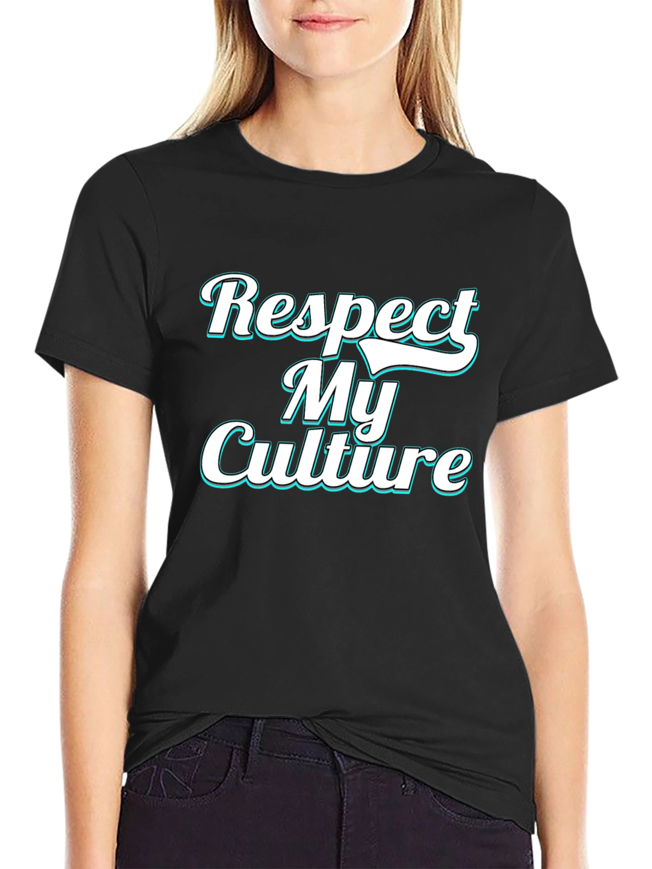 Respect My Culture Black Graphic Tee