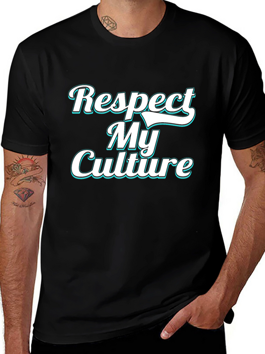 Respect My Culture Black Graphic Tee