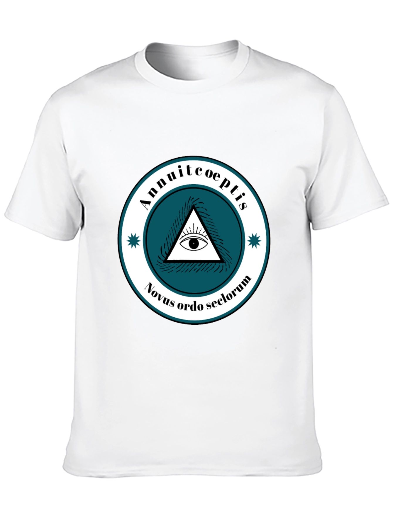 Illuminati All Seeing Eye Pyramid Graphic Tee - Black